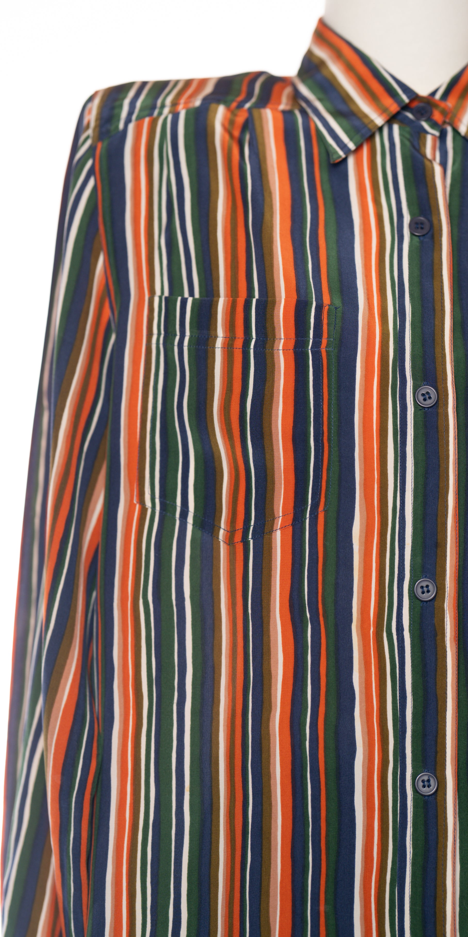 Camasa multicolora din matase - Cherie