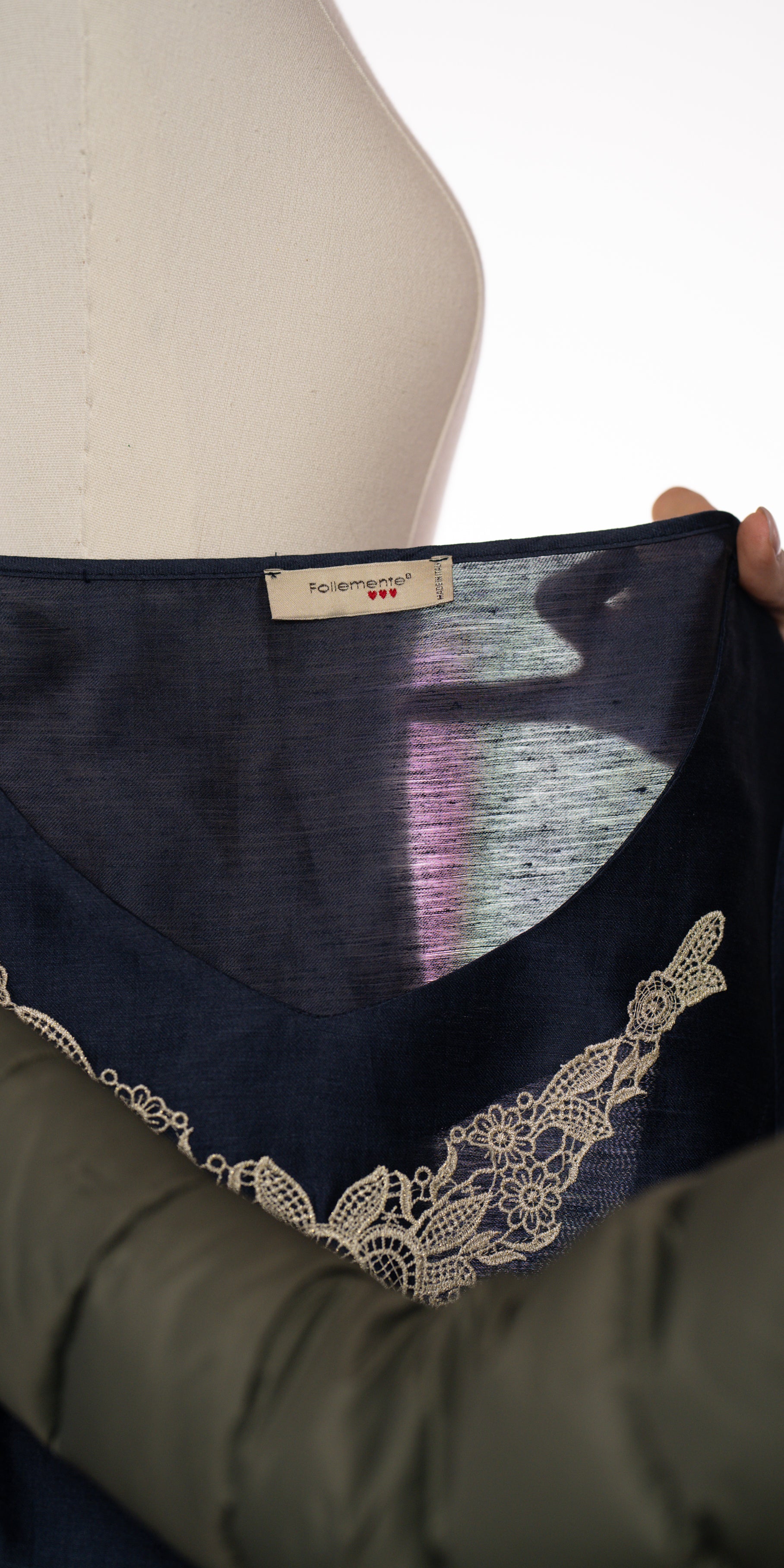 Tunica din in cu broderie- Follemente