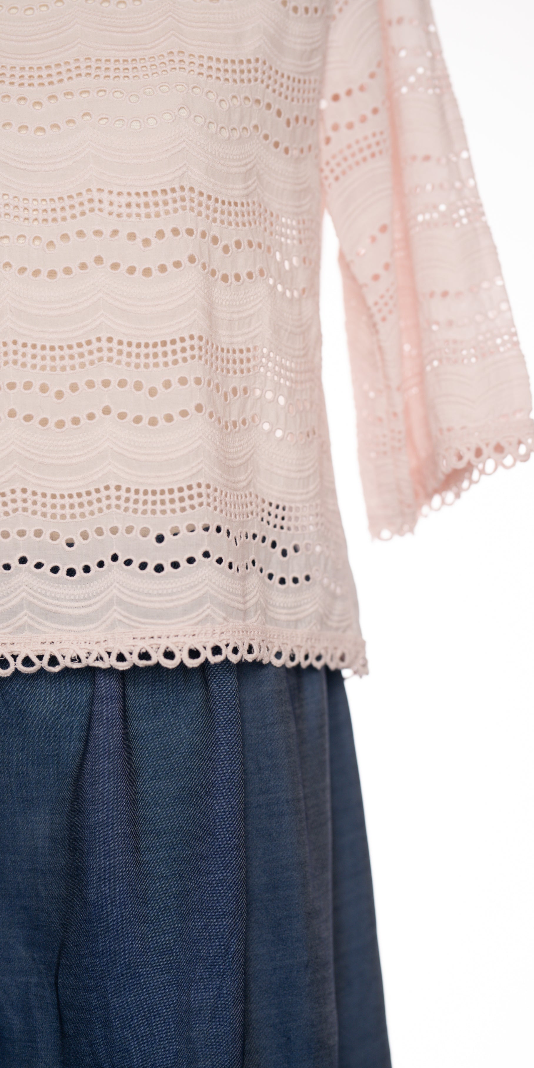 Bluza cu broderie englezeasca - Made in Italy