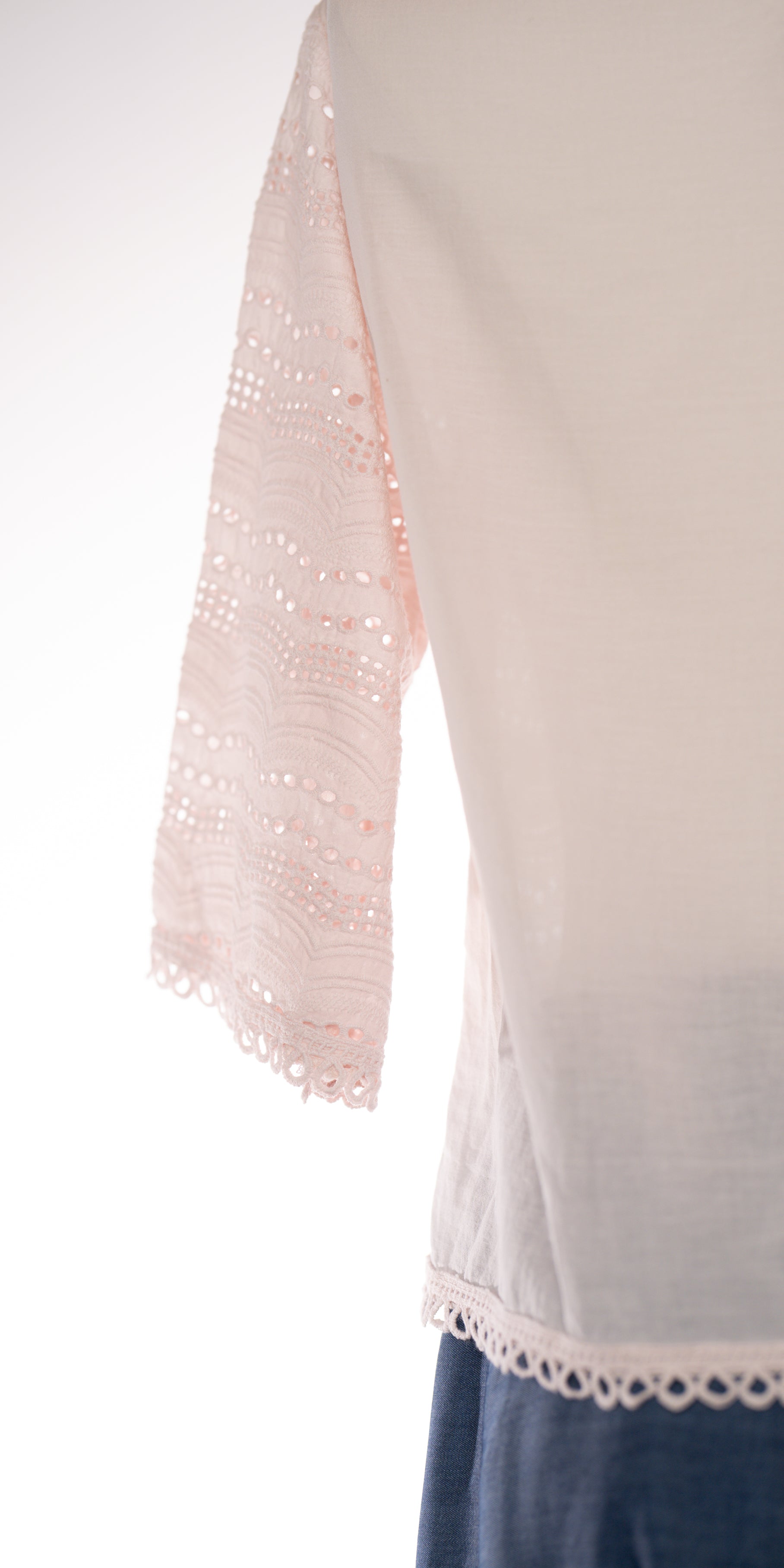Bluza cu broderie englezeasca - Made in Italy