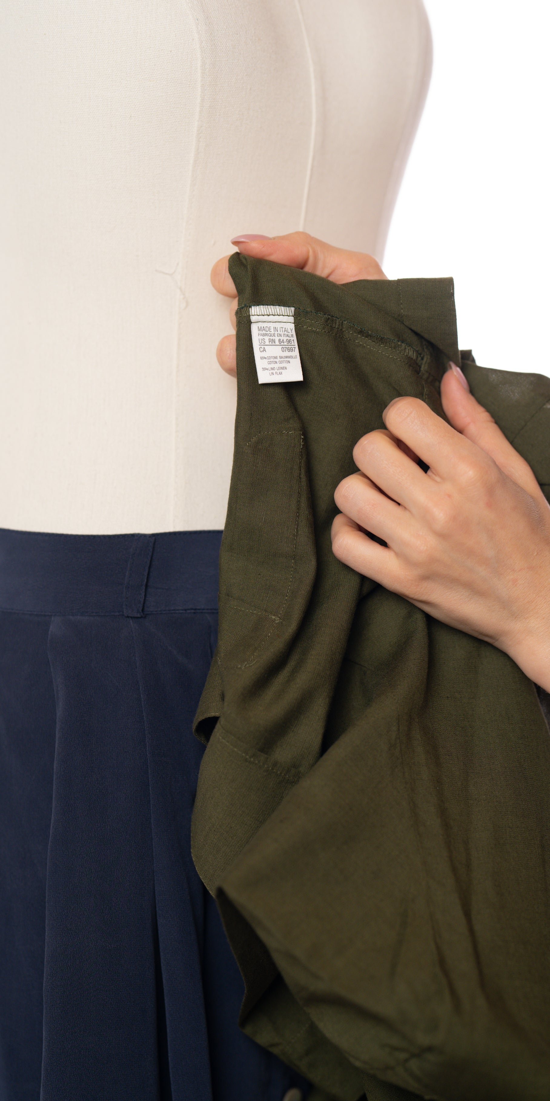 Camasa din blend de in - United Colors of Benetton