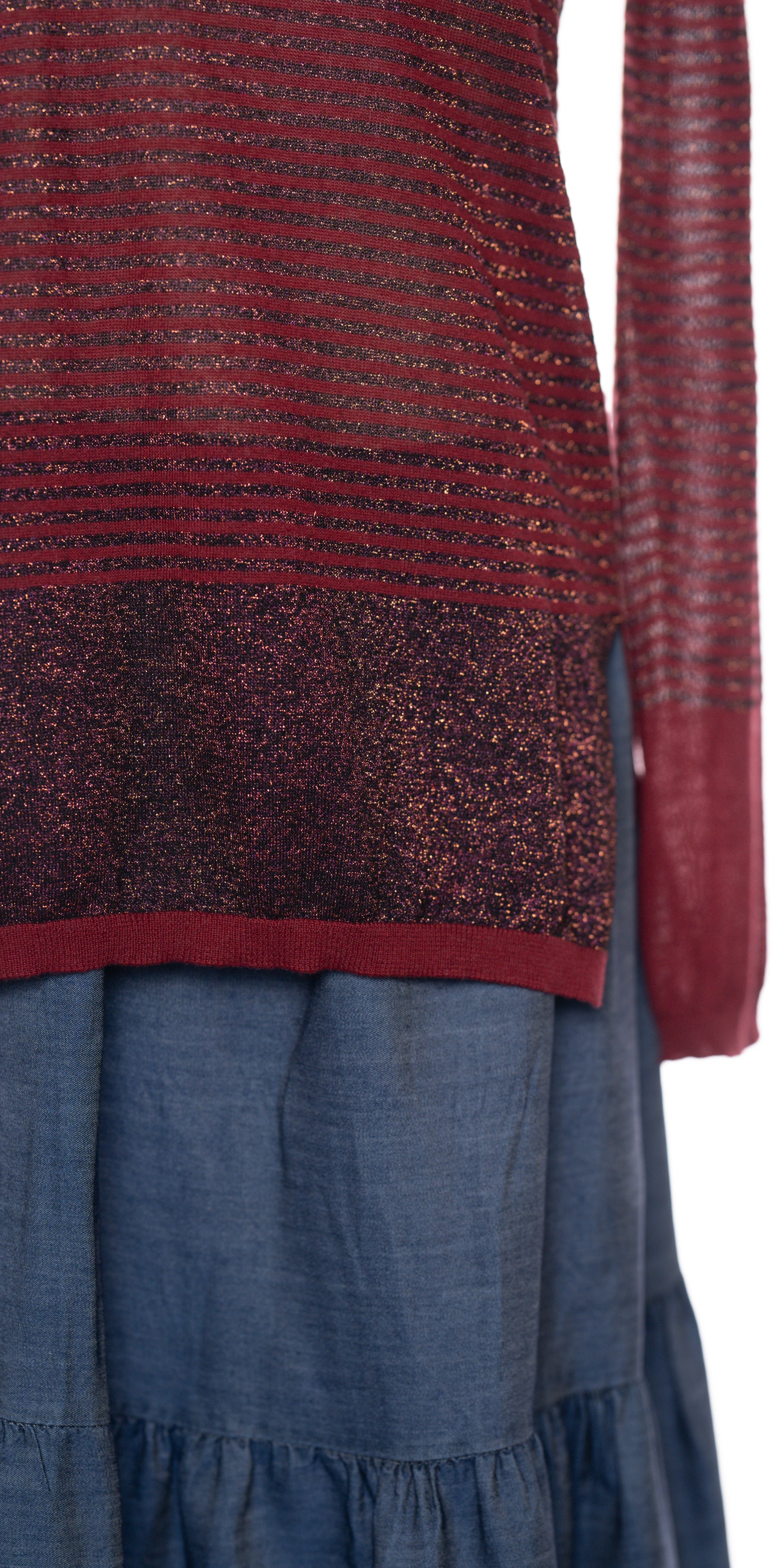 Bluza semitransparenta cu fir stralucitor  - Maliparmi