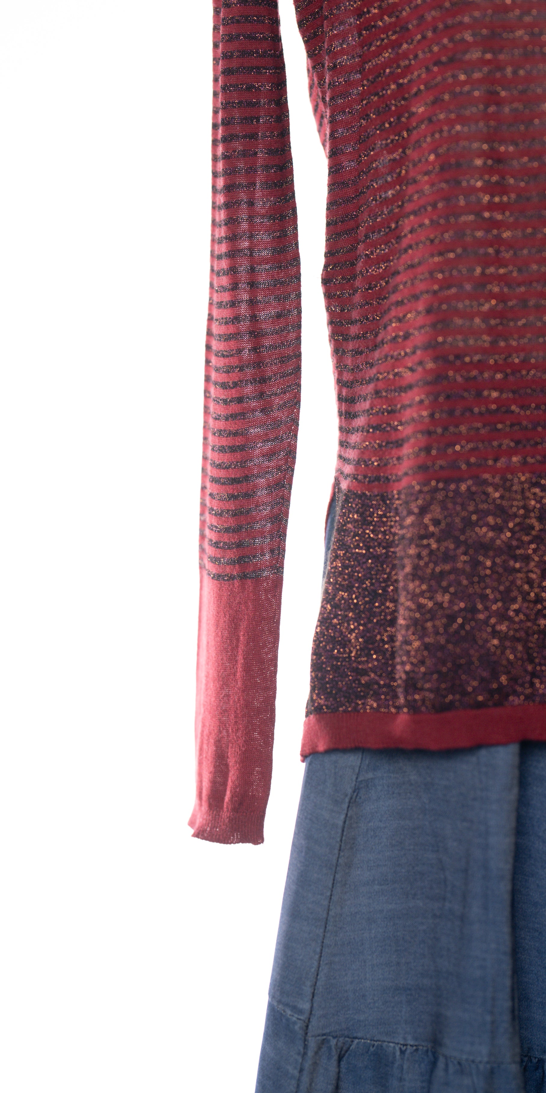 Bluza semitransparenta cu fir stralucitor  - Maliparmi