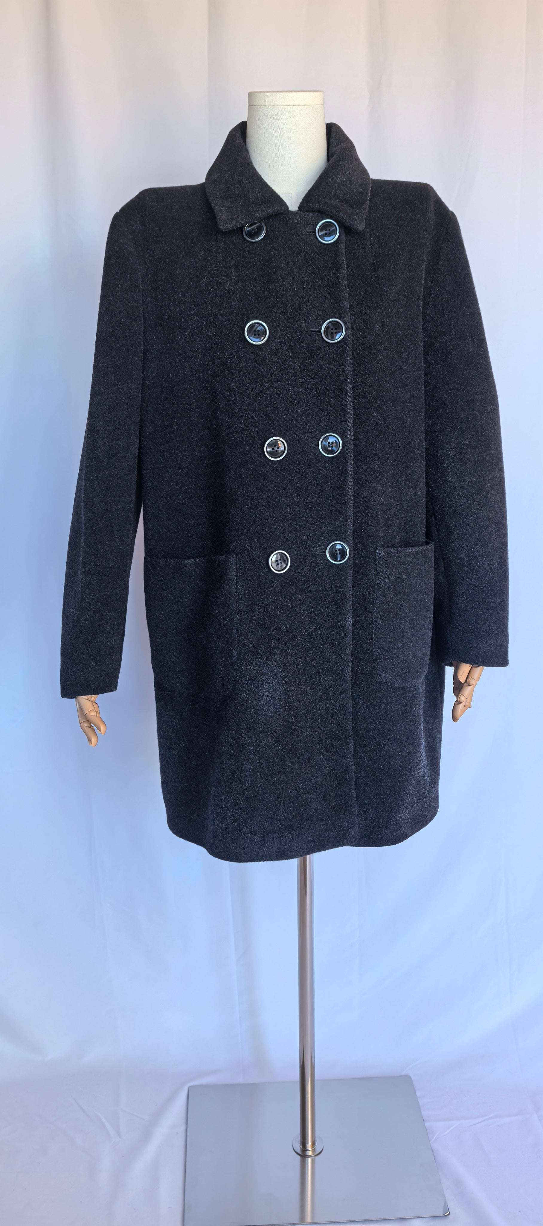 Palton din lana cu fir lung