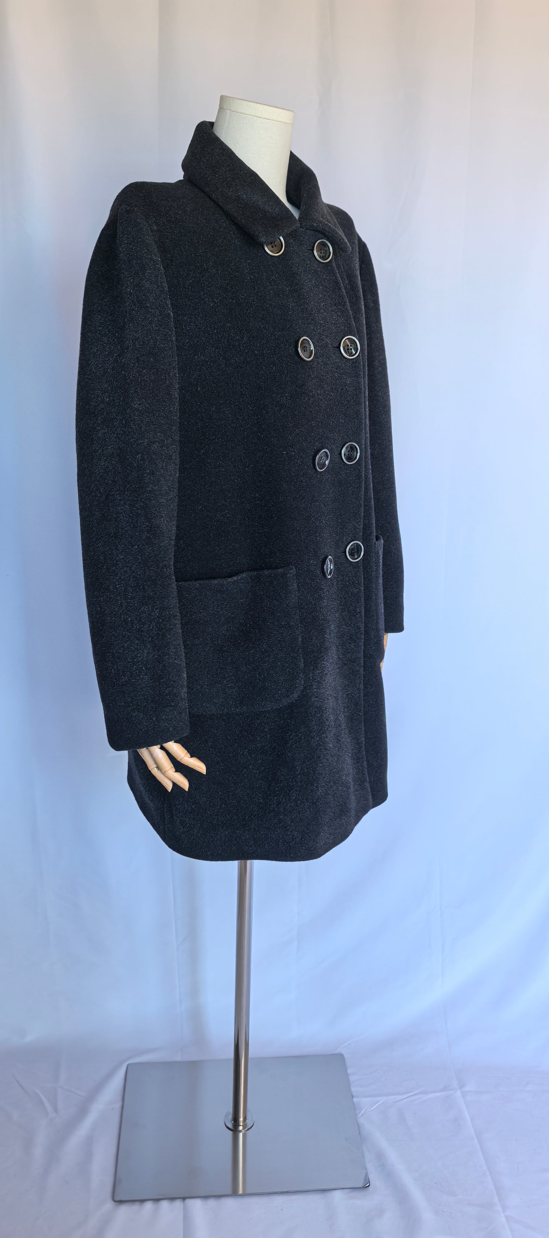 Palton din lana cu fir lung