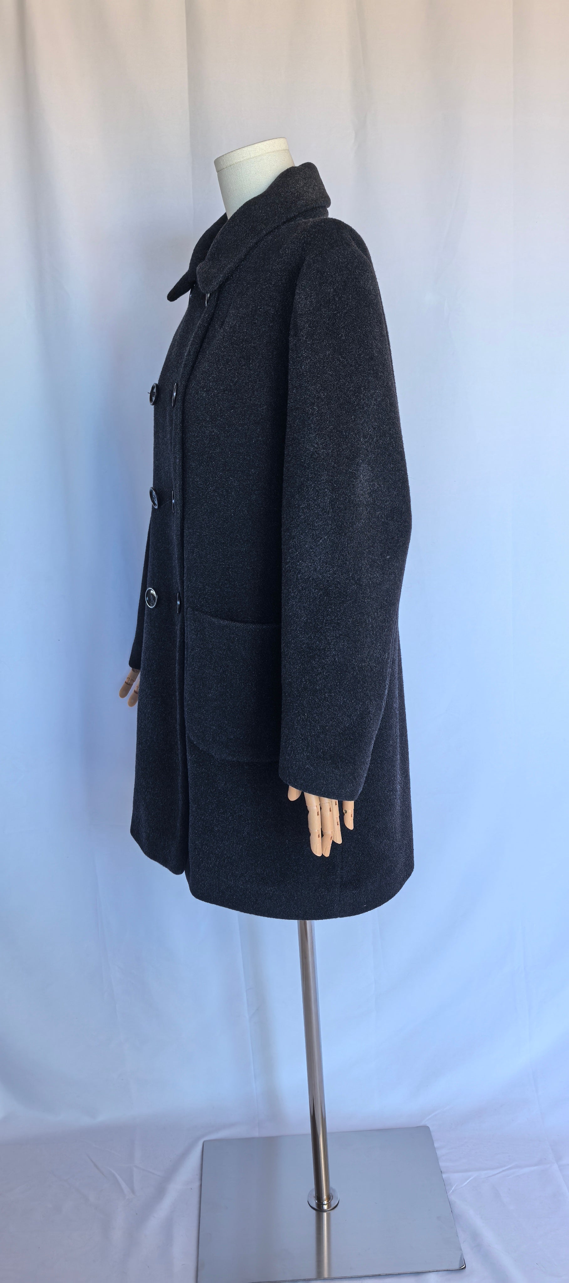 Palton din lana cu fir lung