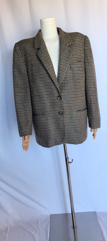 Sacou in carouri din lana