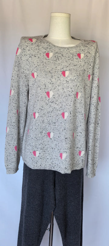 Pulover din casmir cu inimi - Talbots