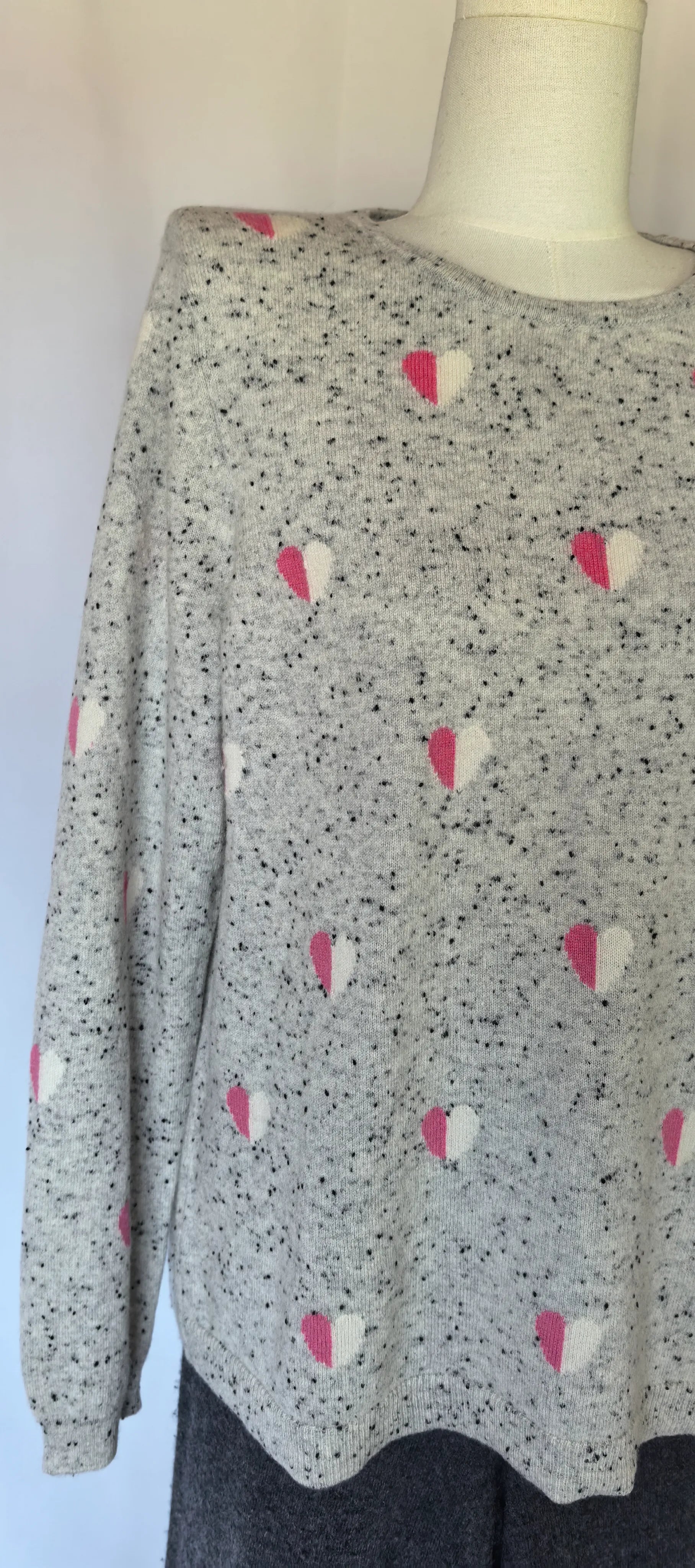 Pulover din casmir cu inimi - Talbots