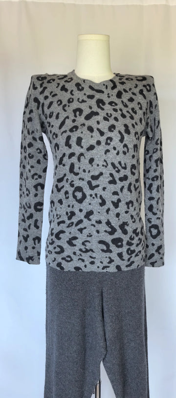 Pulover animal print din casmir - Morgan Taylor