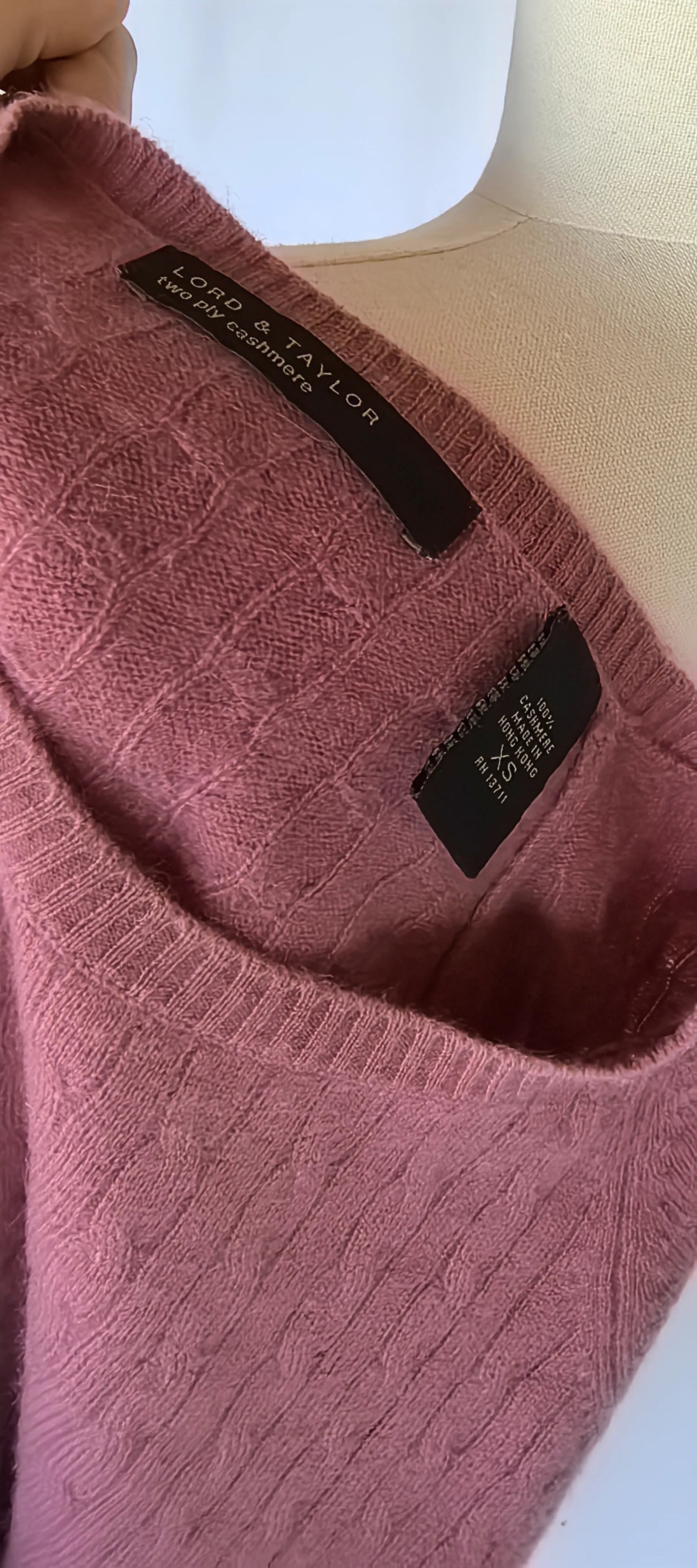 Pulover cu torsade din casmir - Lord & Taylor