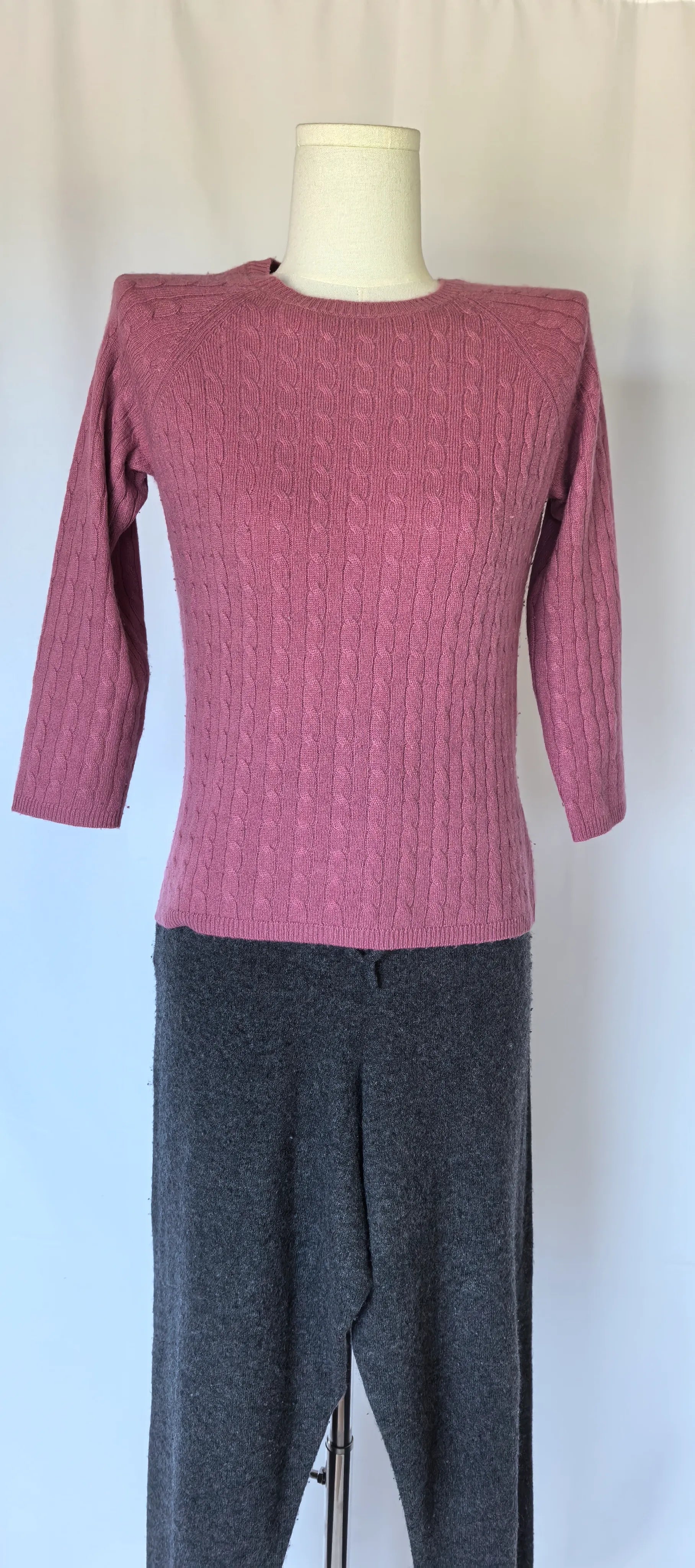 Pulover cu torsade din casmir - Lord & Taylor