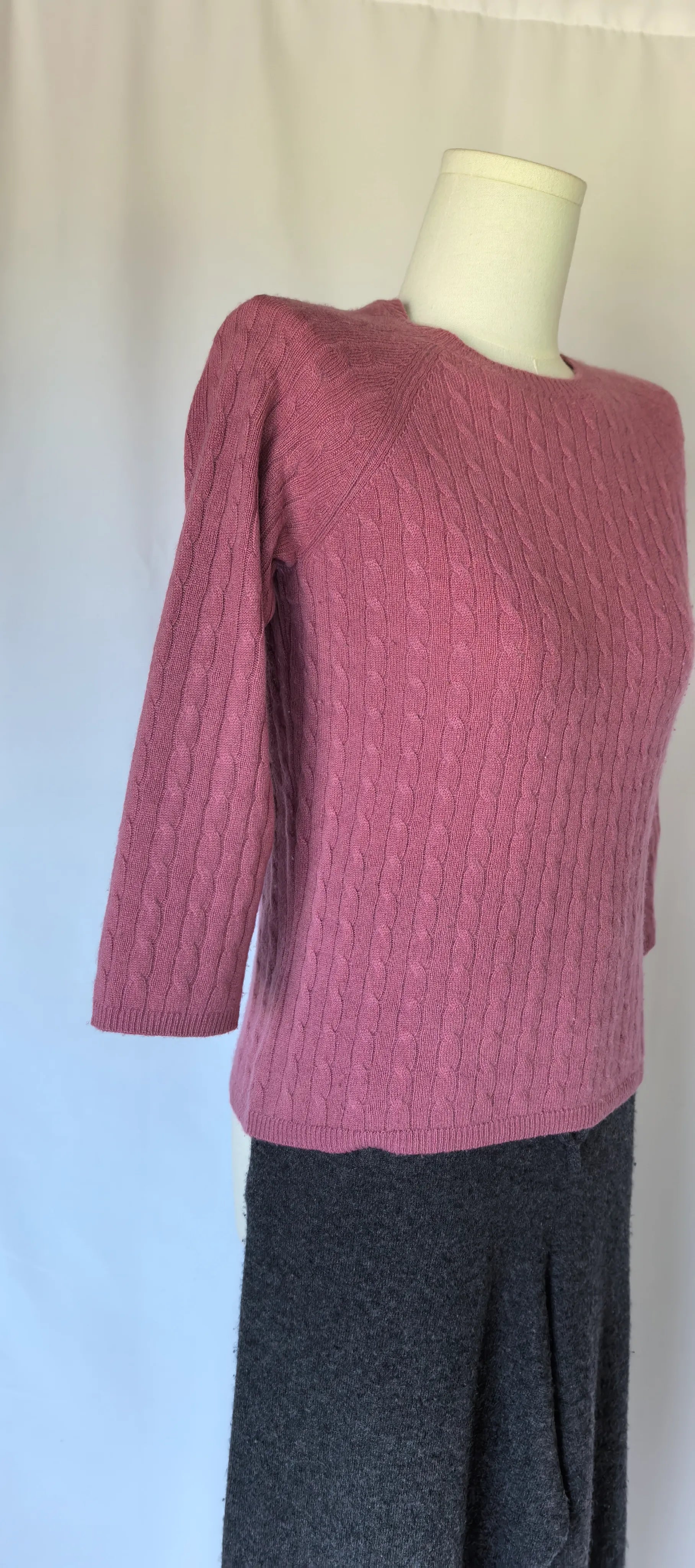 Pulover cu torsade din casmir - Lord & Taylor