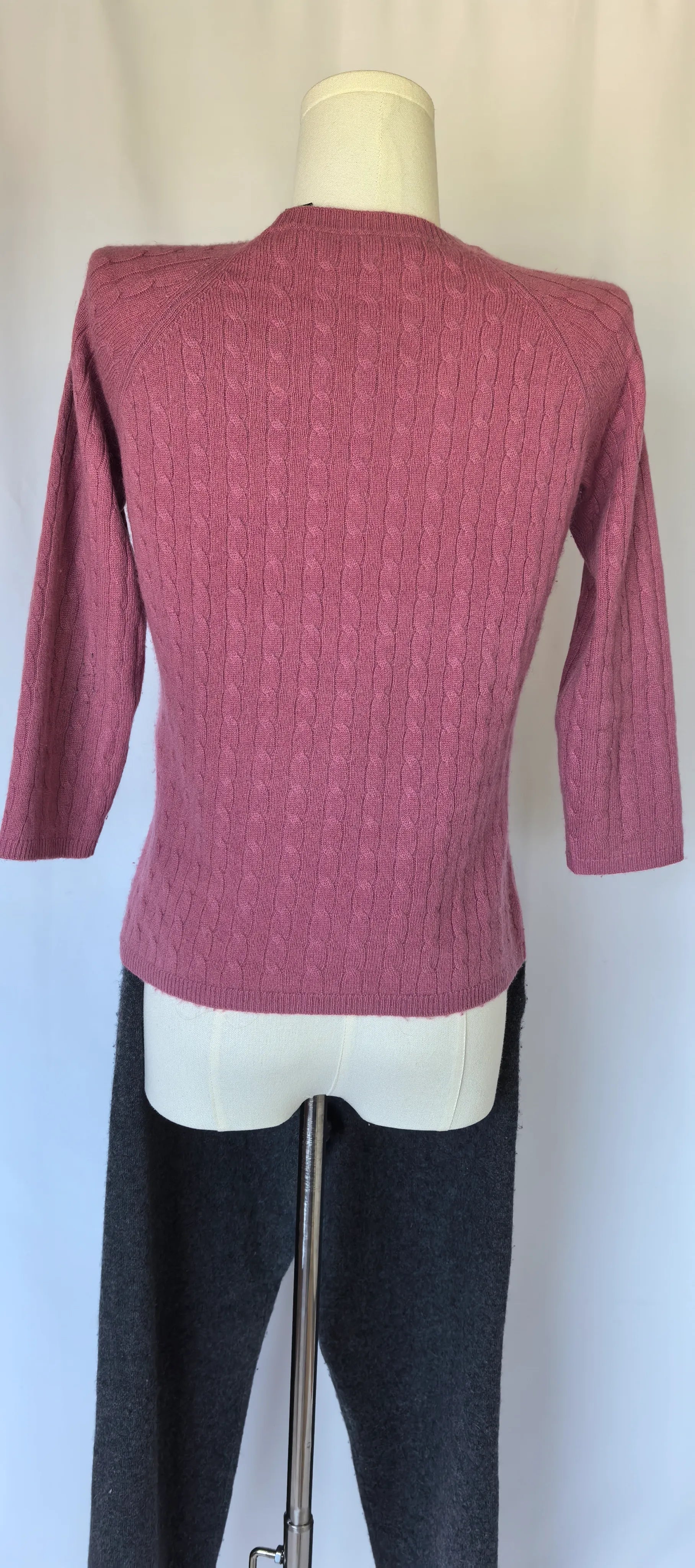 Pulover cu torsade din casmir - Lord & Taylor