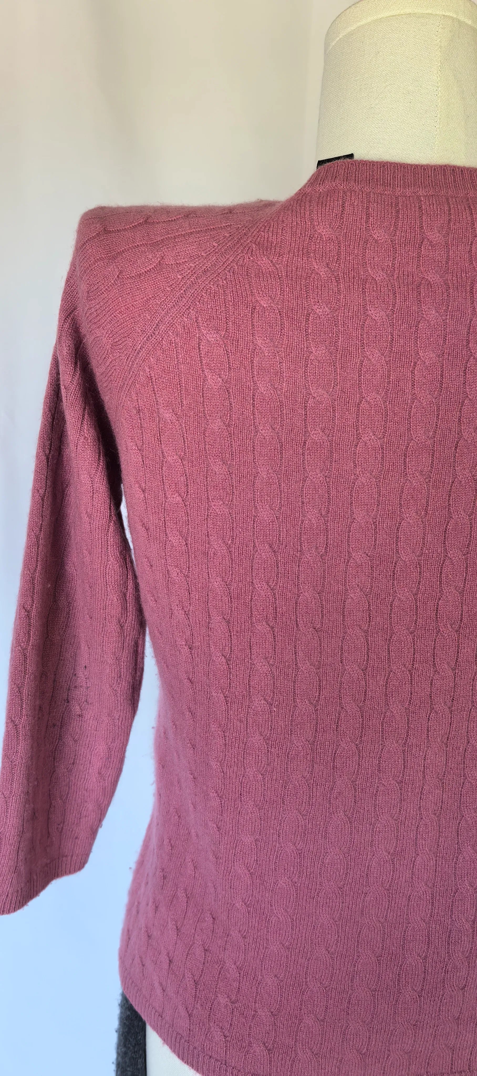 Pulover cu torsade din casmir - Lord & Taylor