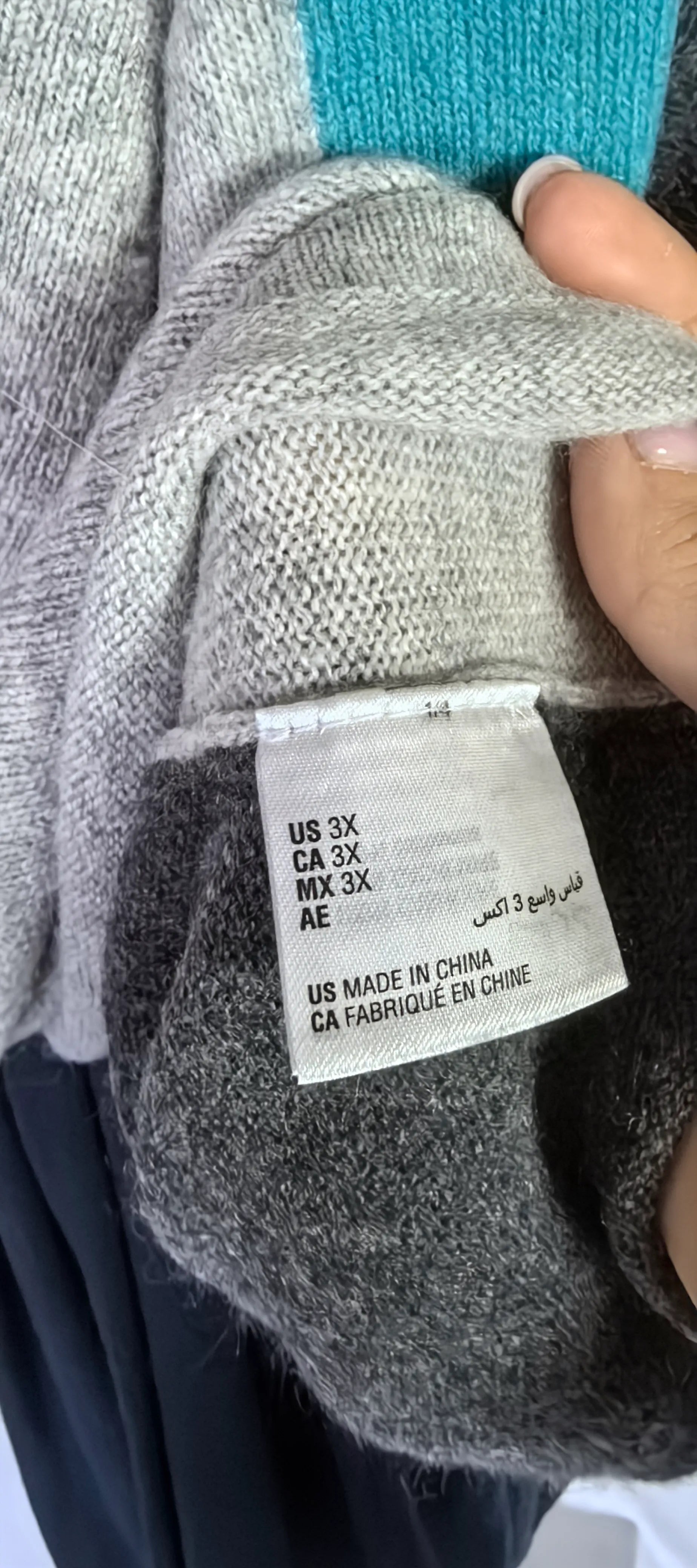 Hanorac din  casmir - 3XL