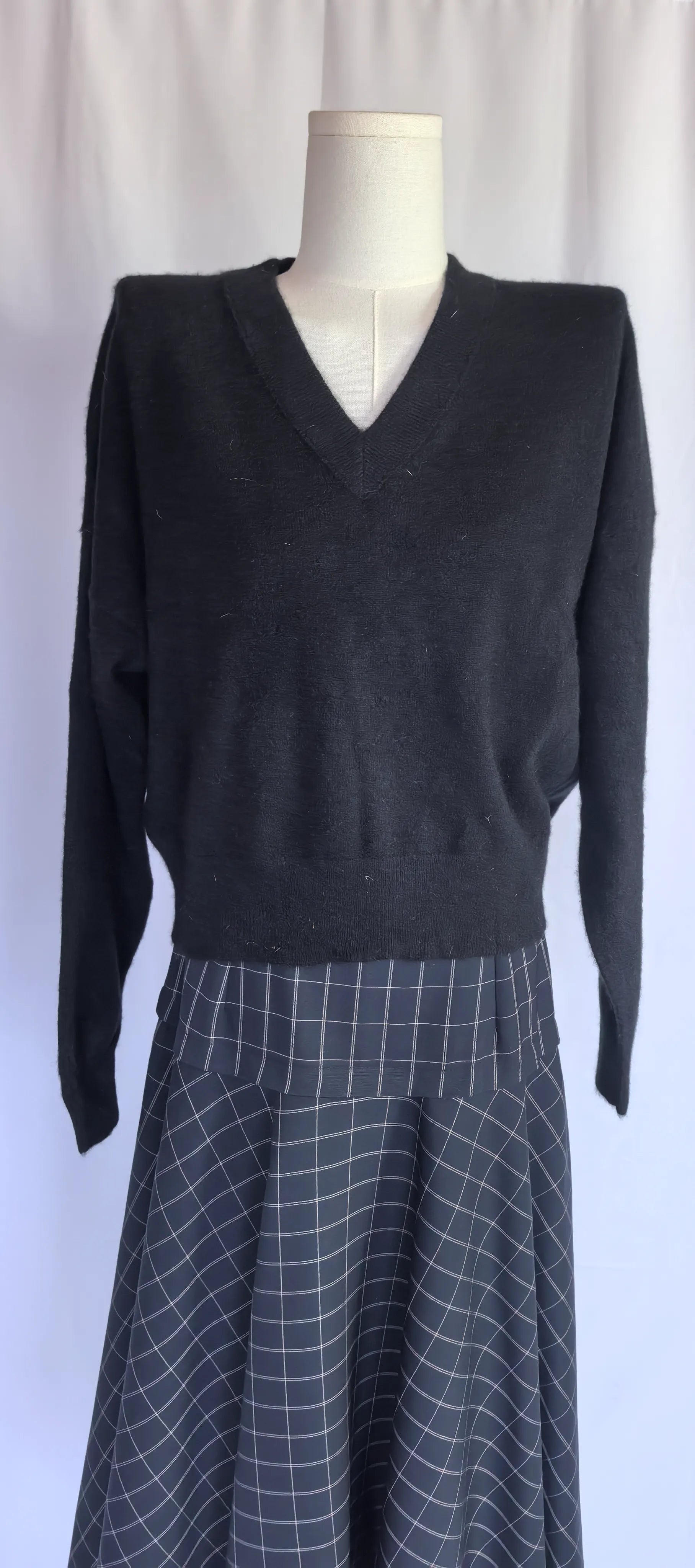 Pulover scurt din casmir -MADEWELL - L