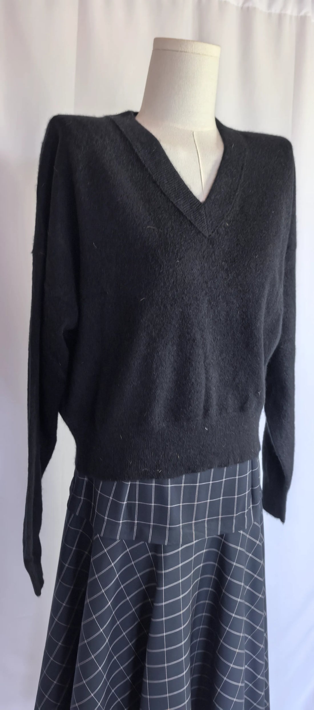 Pulover scurt din casmir -MADEWELL - L