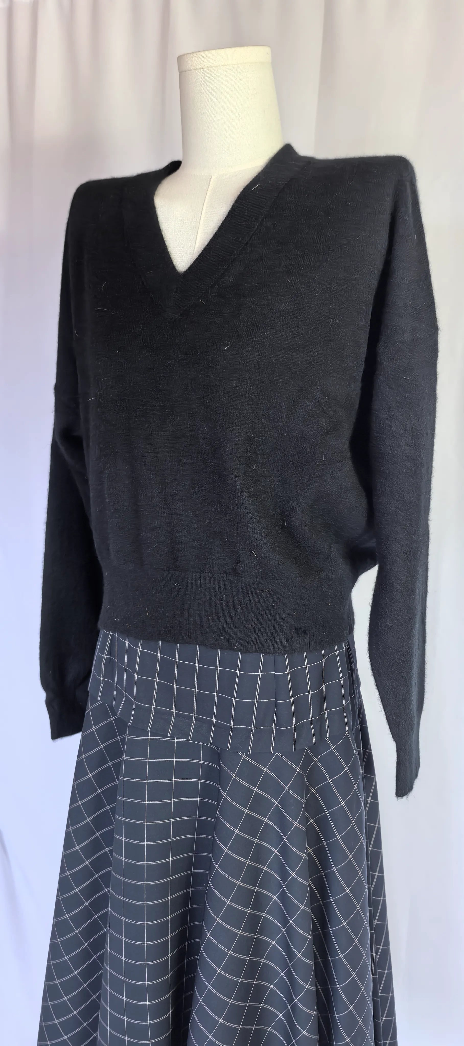 Pulover scurt din casmir -MADEWELL - L