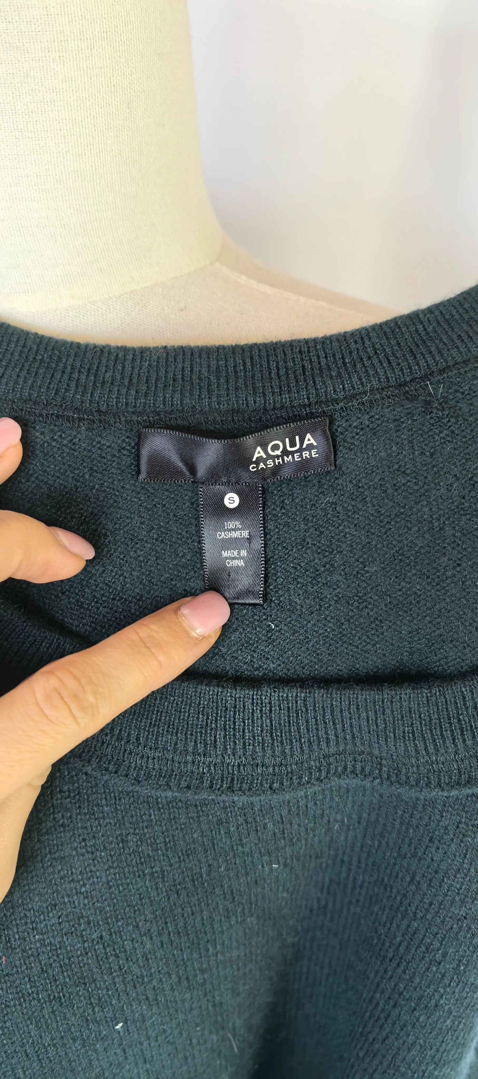 Pulover din casmir - Aqua