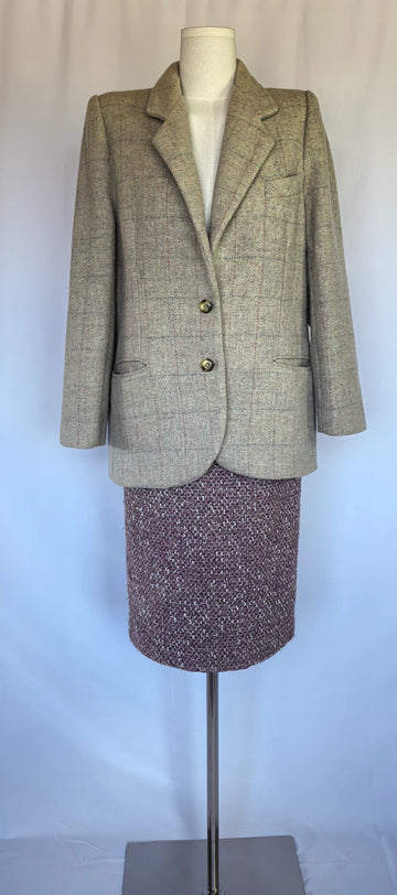 Sacou in carouri din lana