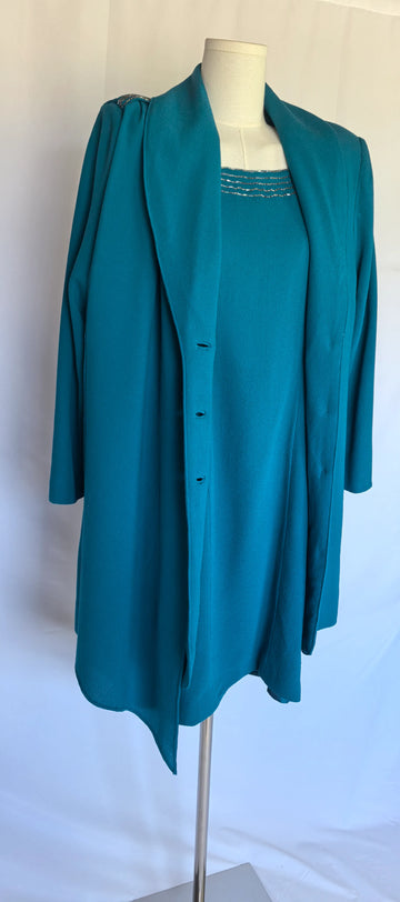 Deux piece din lana crep