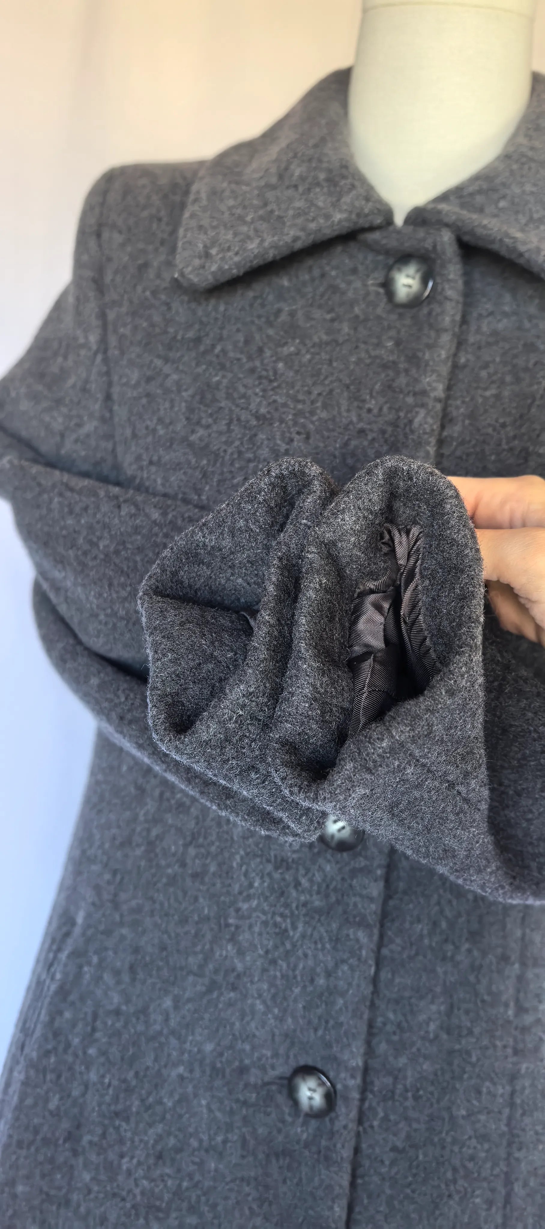 Palton  midi din lana