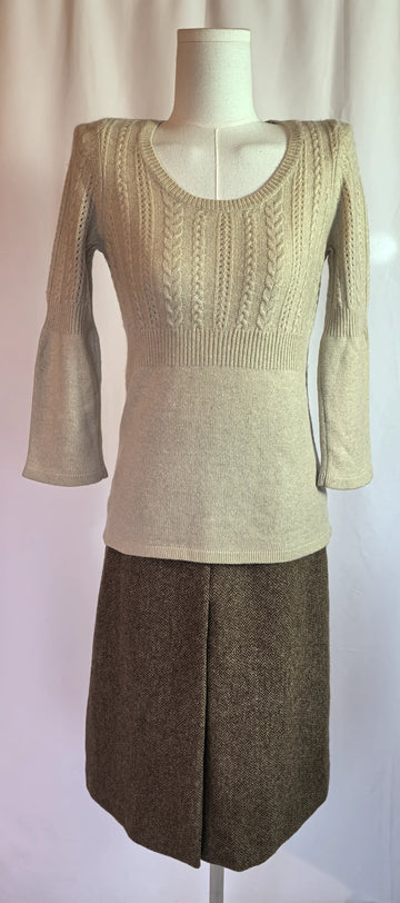 Pulover cu torsade din casmir - Ann Taylor