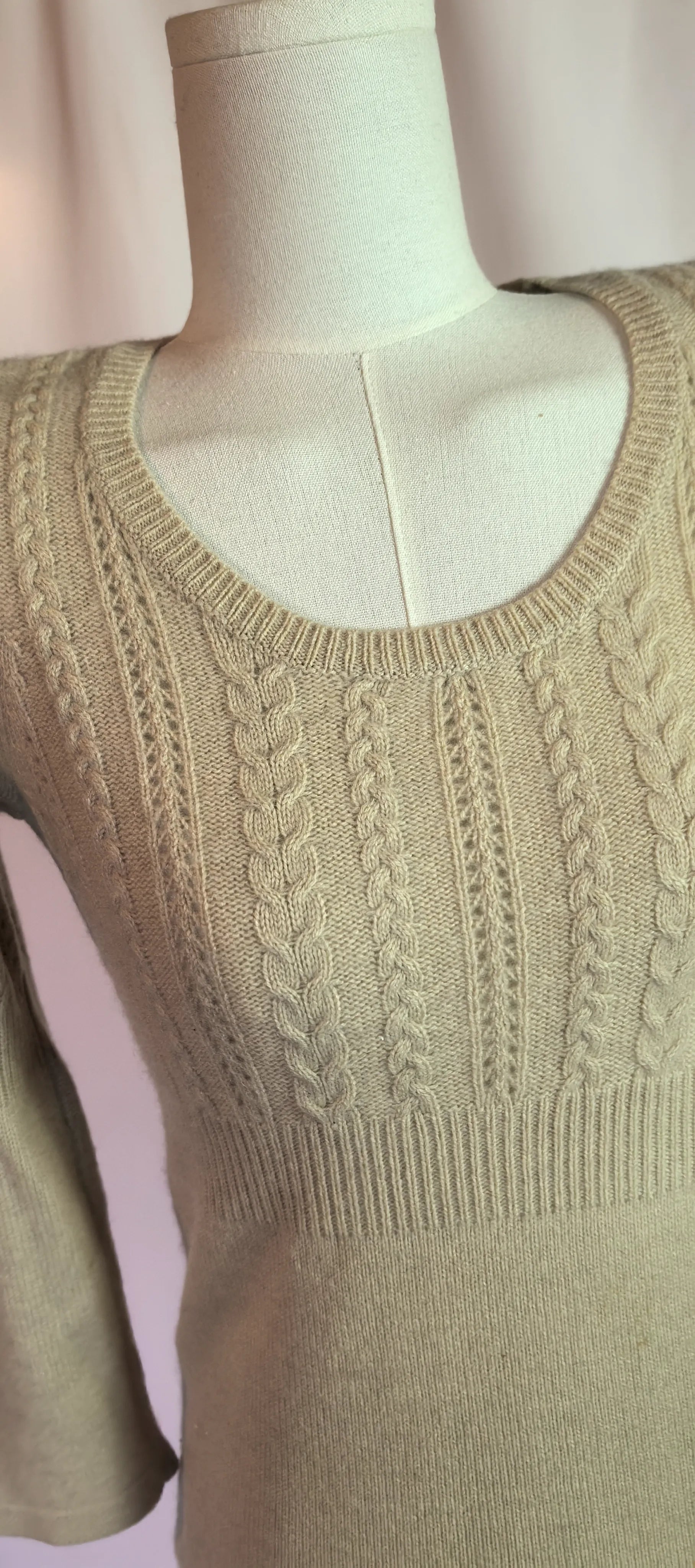 Pulover cu torsade din casmir - Ann Taylor