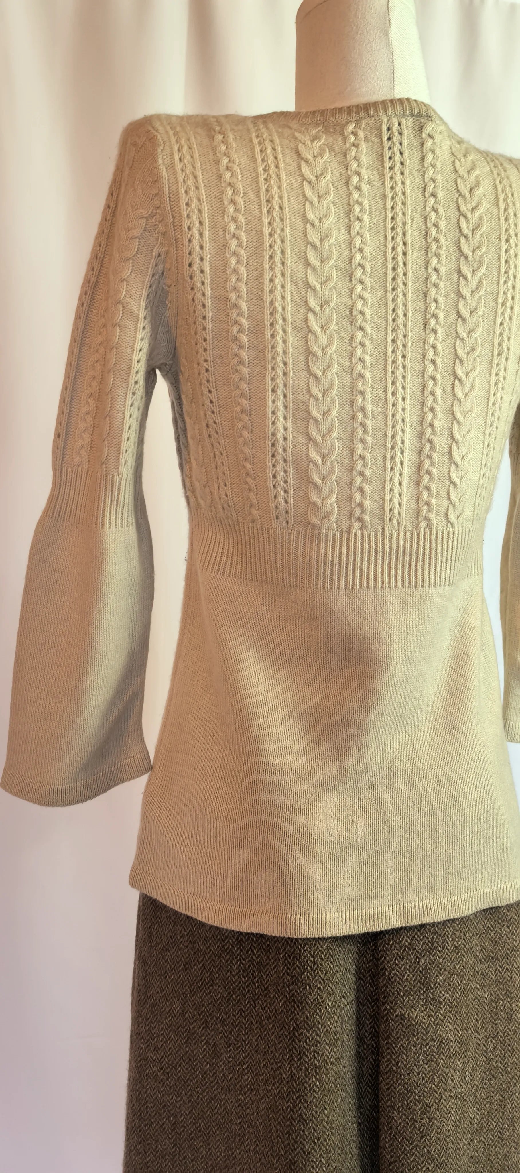 Pulover cu torsade din casmir - Ann Taylor