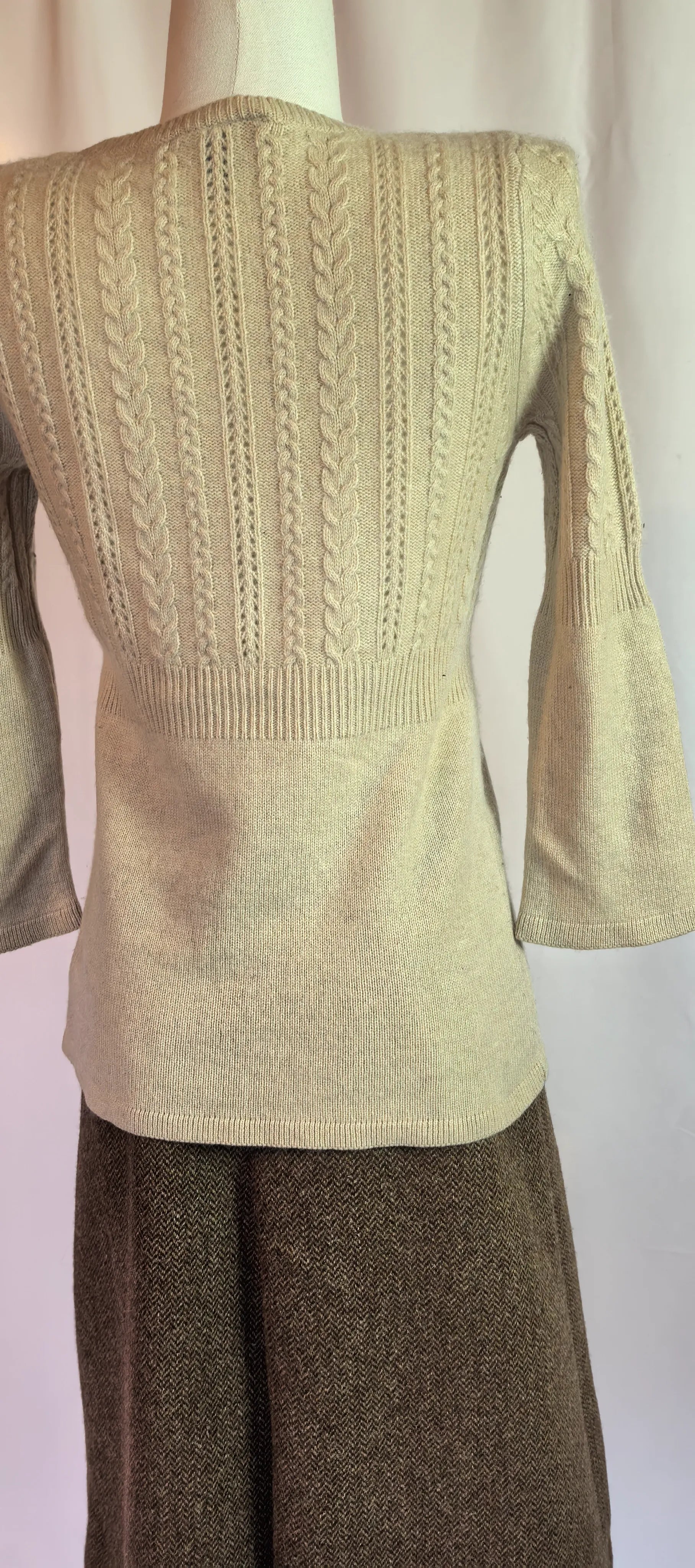 Pulover cu torsade din casmir - Ann Taylor