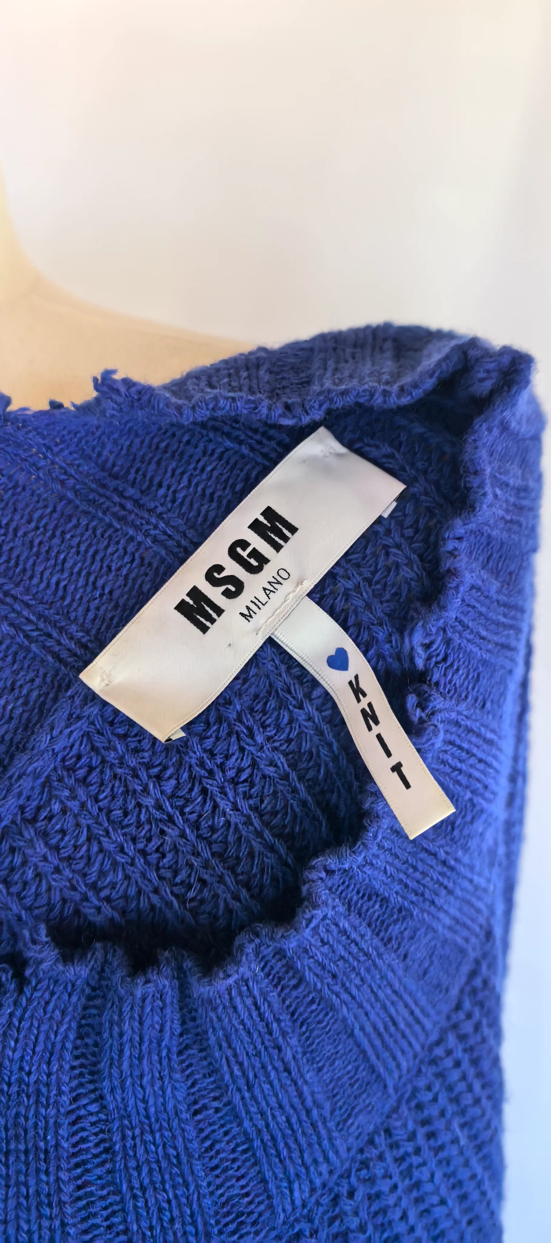 Pulover asimetric din lana -MSGM Milano - M