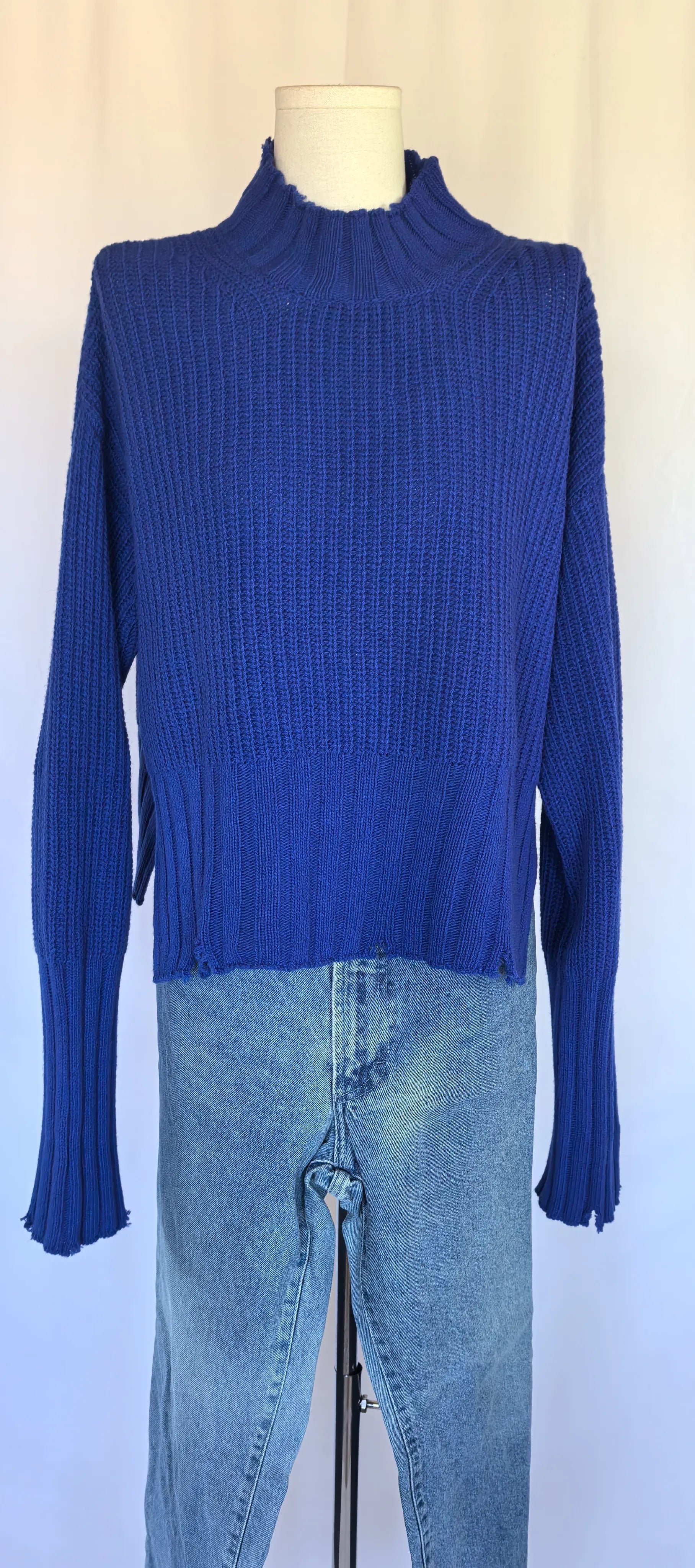 Pulover asimetric din lana -MSGM Milano - M