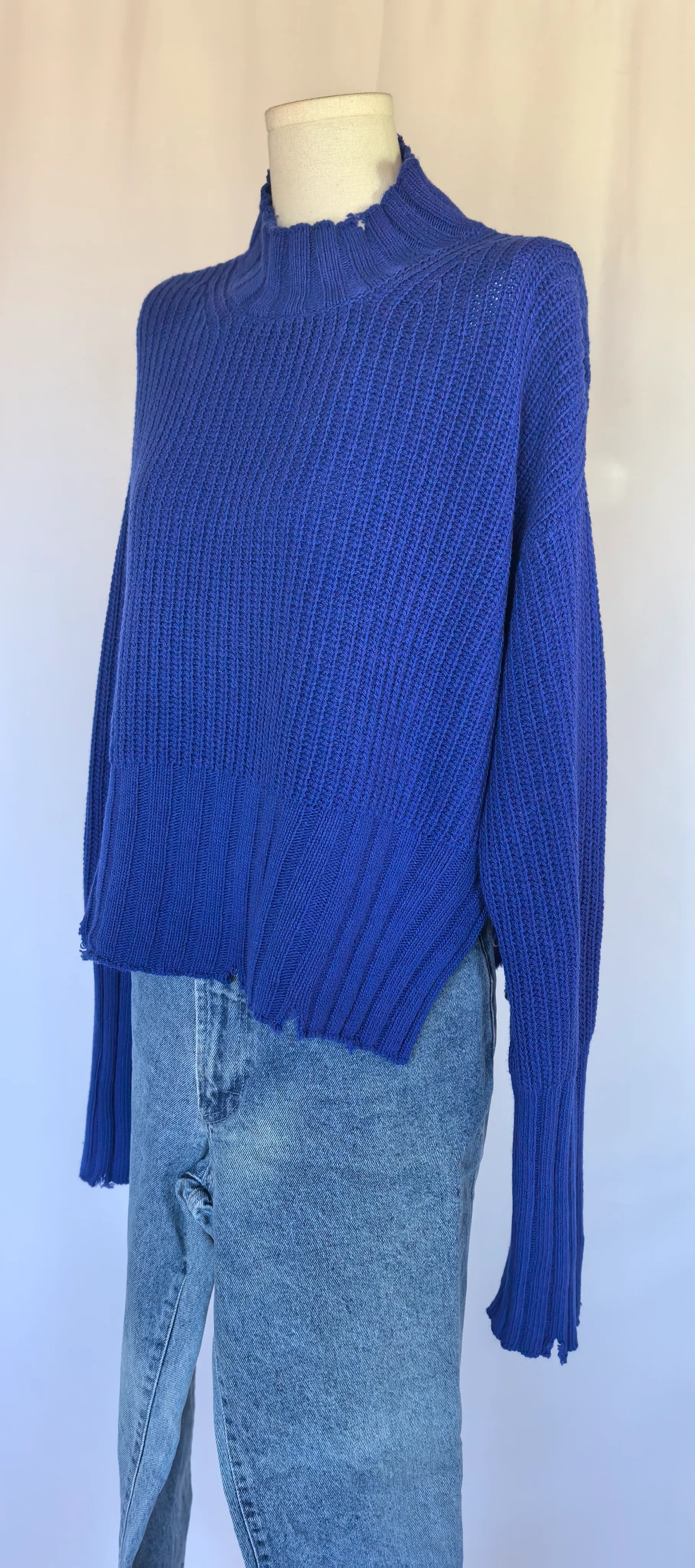 Pulover asimetric din lana -MSGM Milano - M