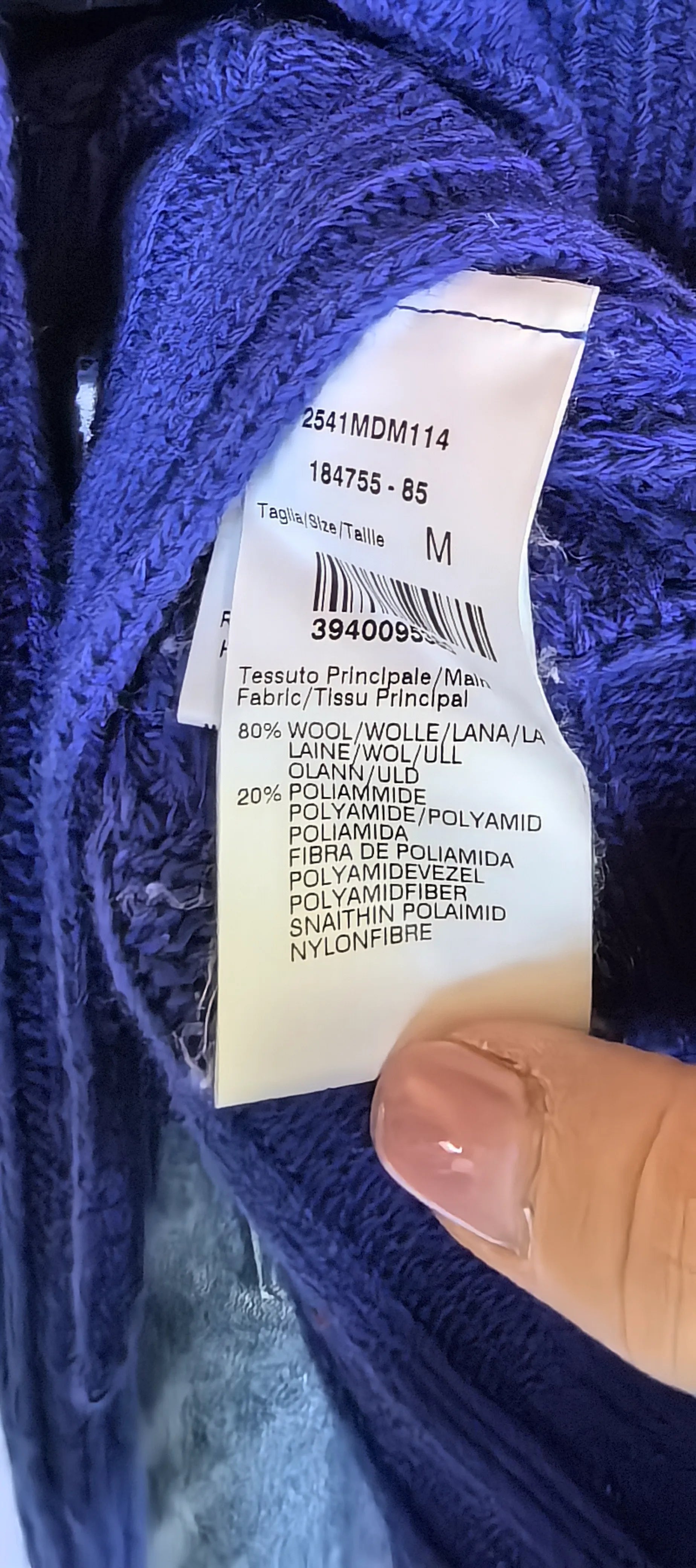 Pulover asimetric din lana -MSGM Milano - M