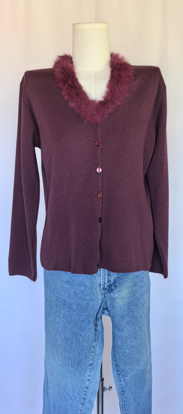 Cardigan cu lana merinos - Charlott - L