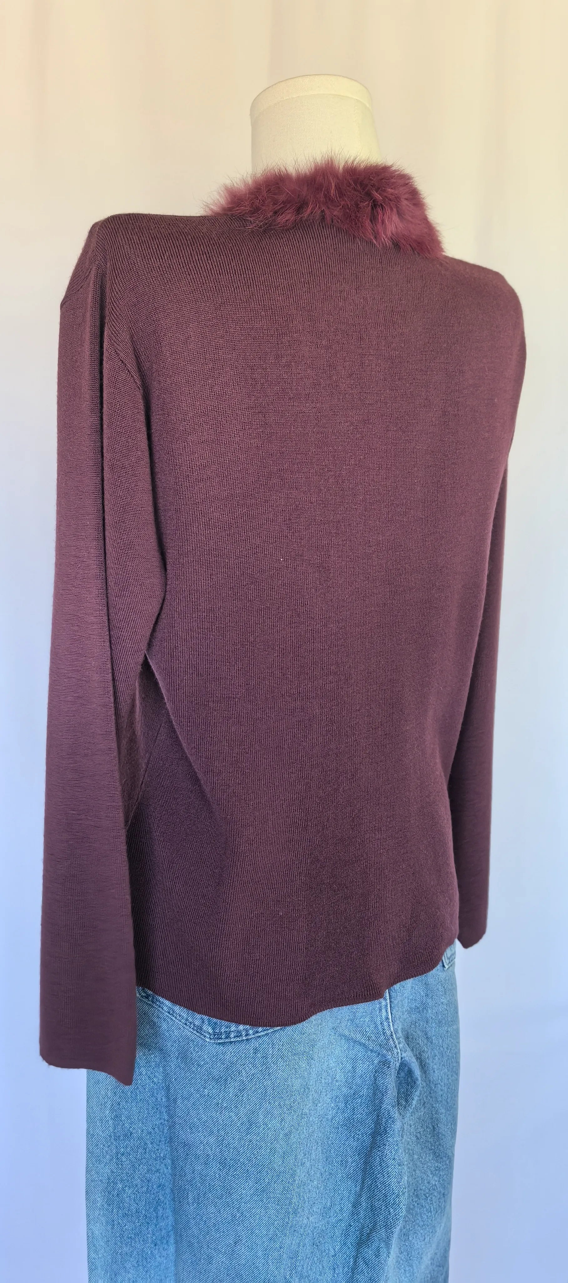 Cardigan cu lana merinos - Charlott - L