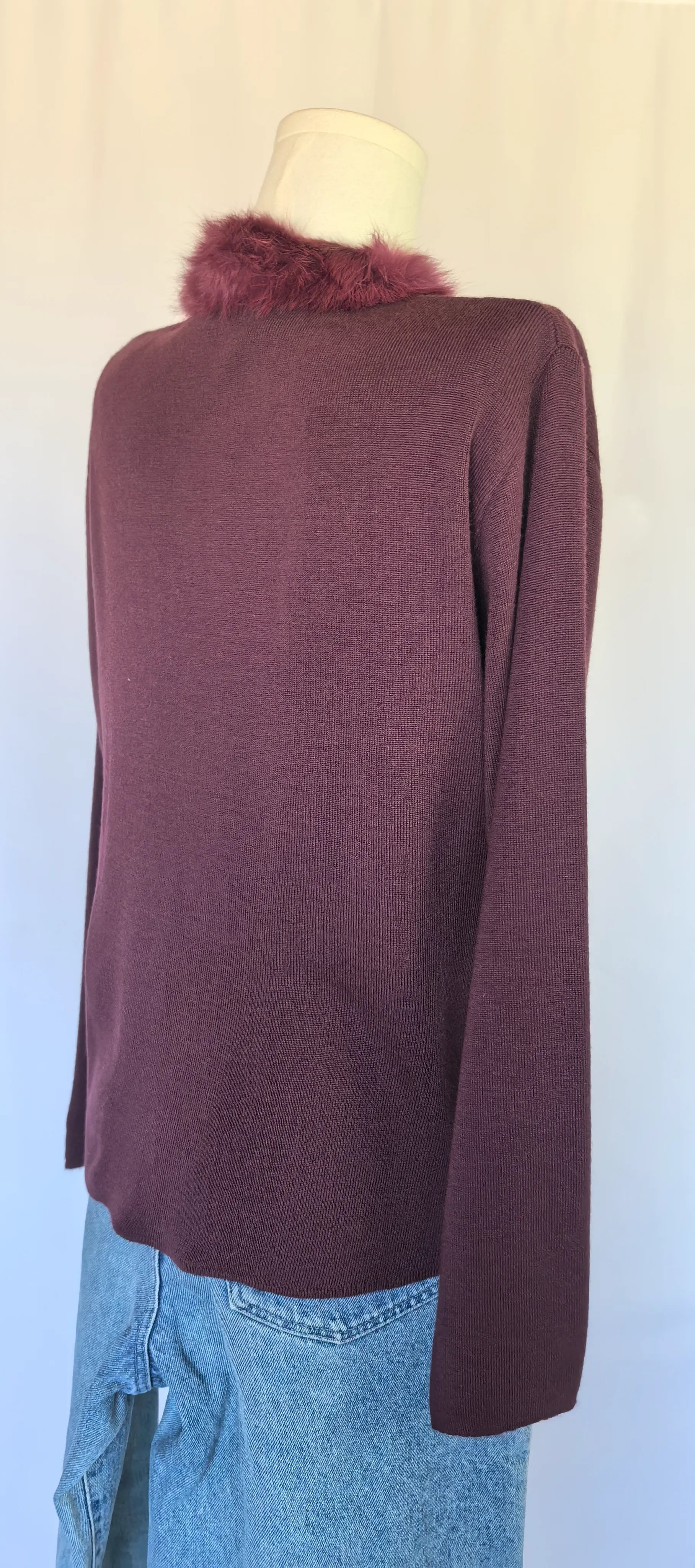 Cardigan cu lana merinos - Charlott - L