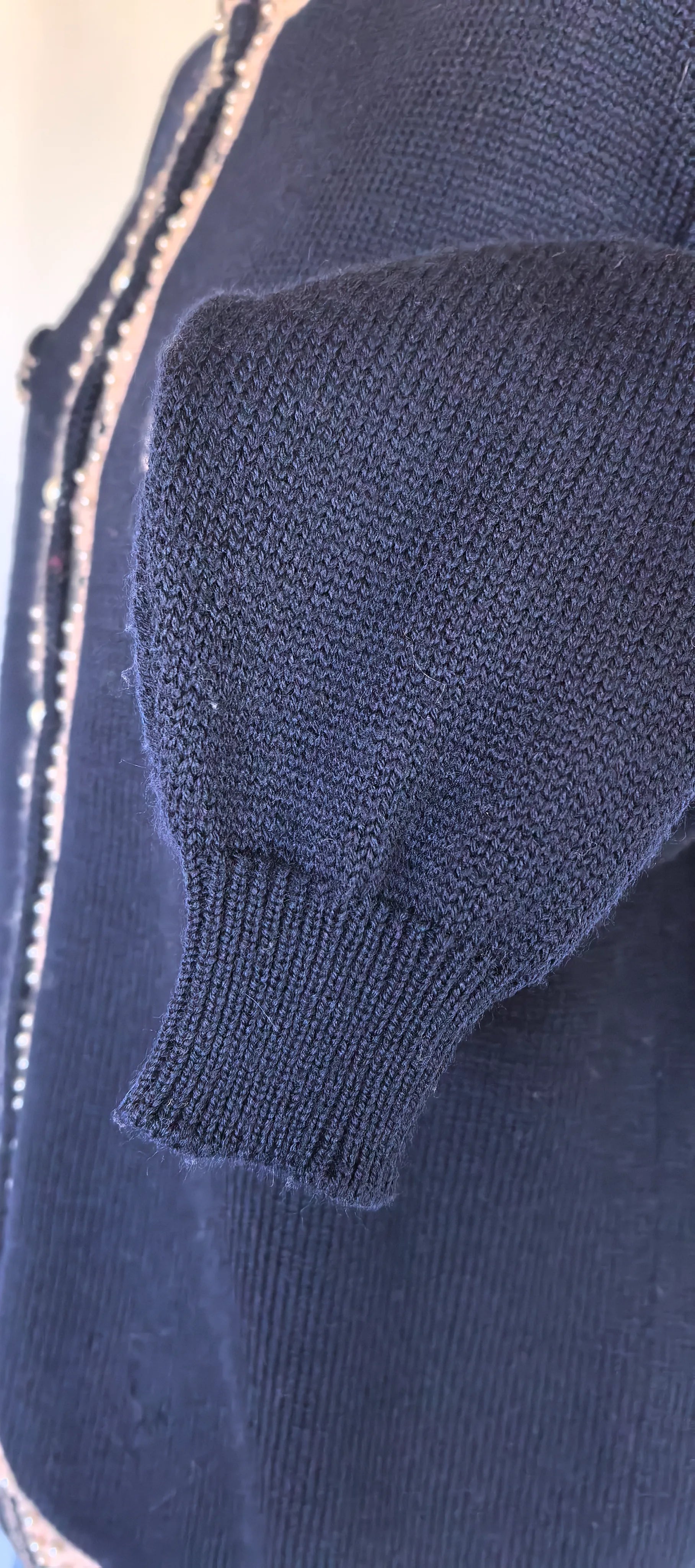 Cardigan din lana cu perle - New Maglia -XL