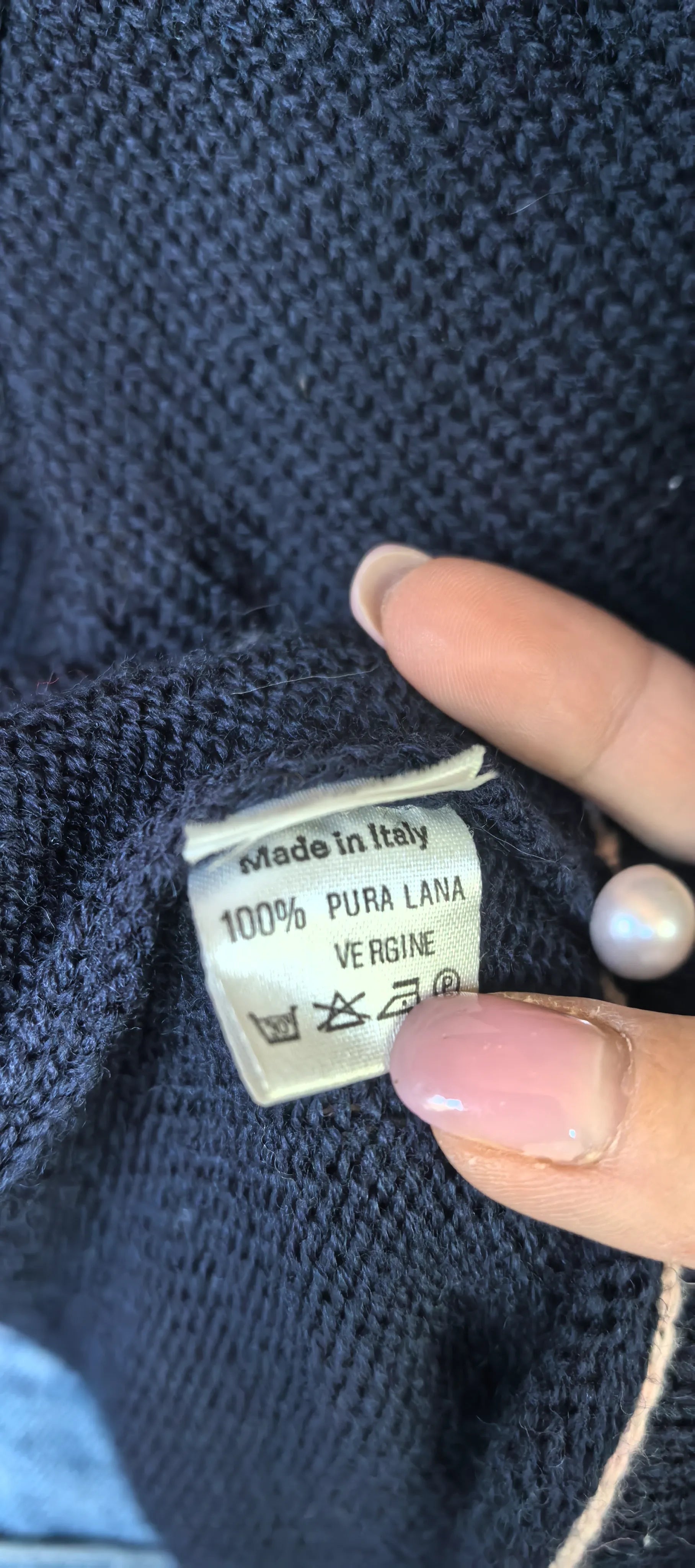 Cardigan din lana cu perle - New Maglia -XL