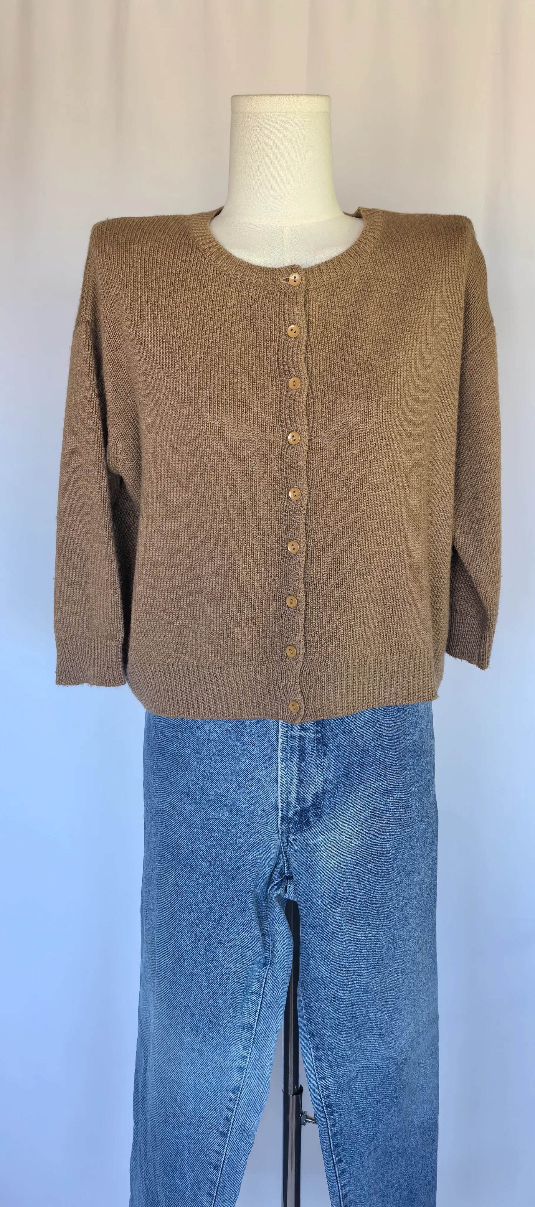 Cardigan cu lana si casmir -Blue Joint - S/M