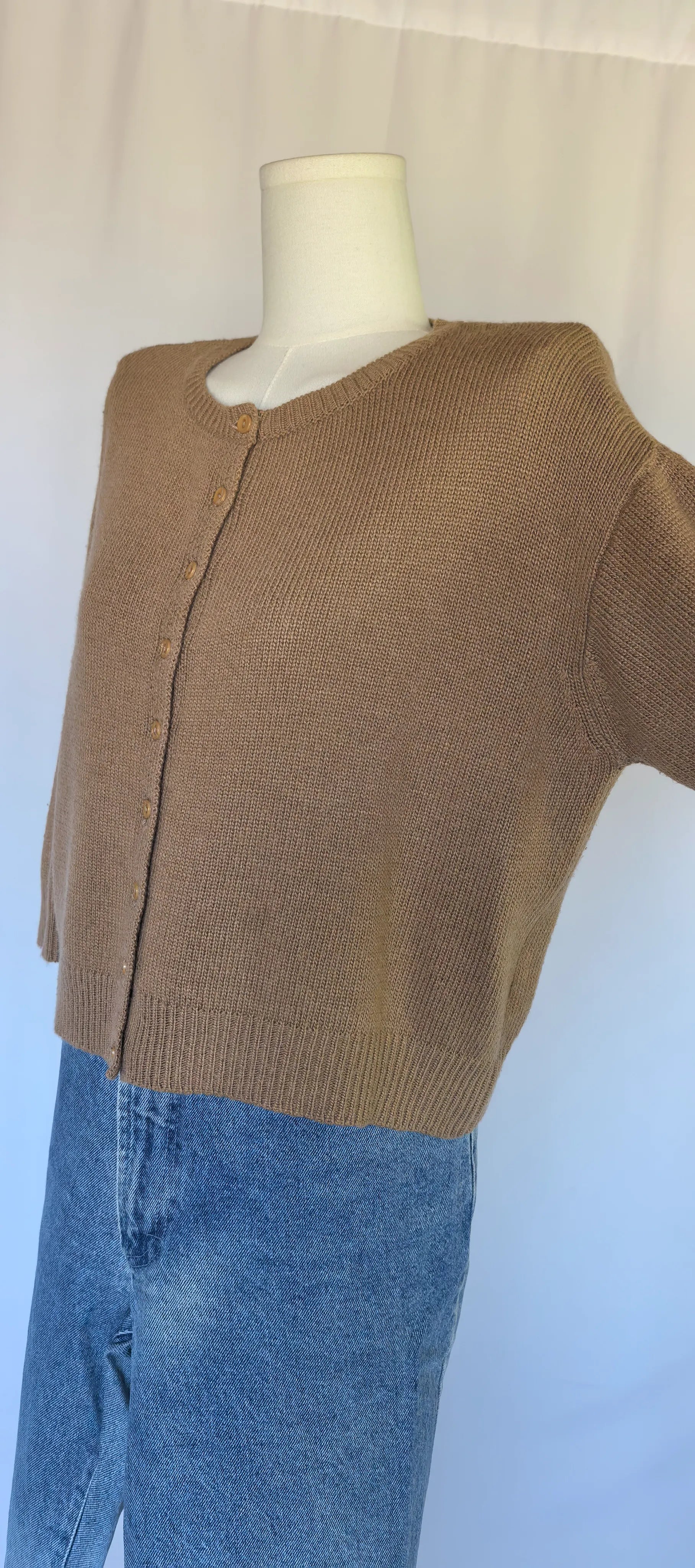 Cardigan cu lana si casmir -Blue Joint - S/M