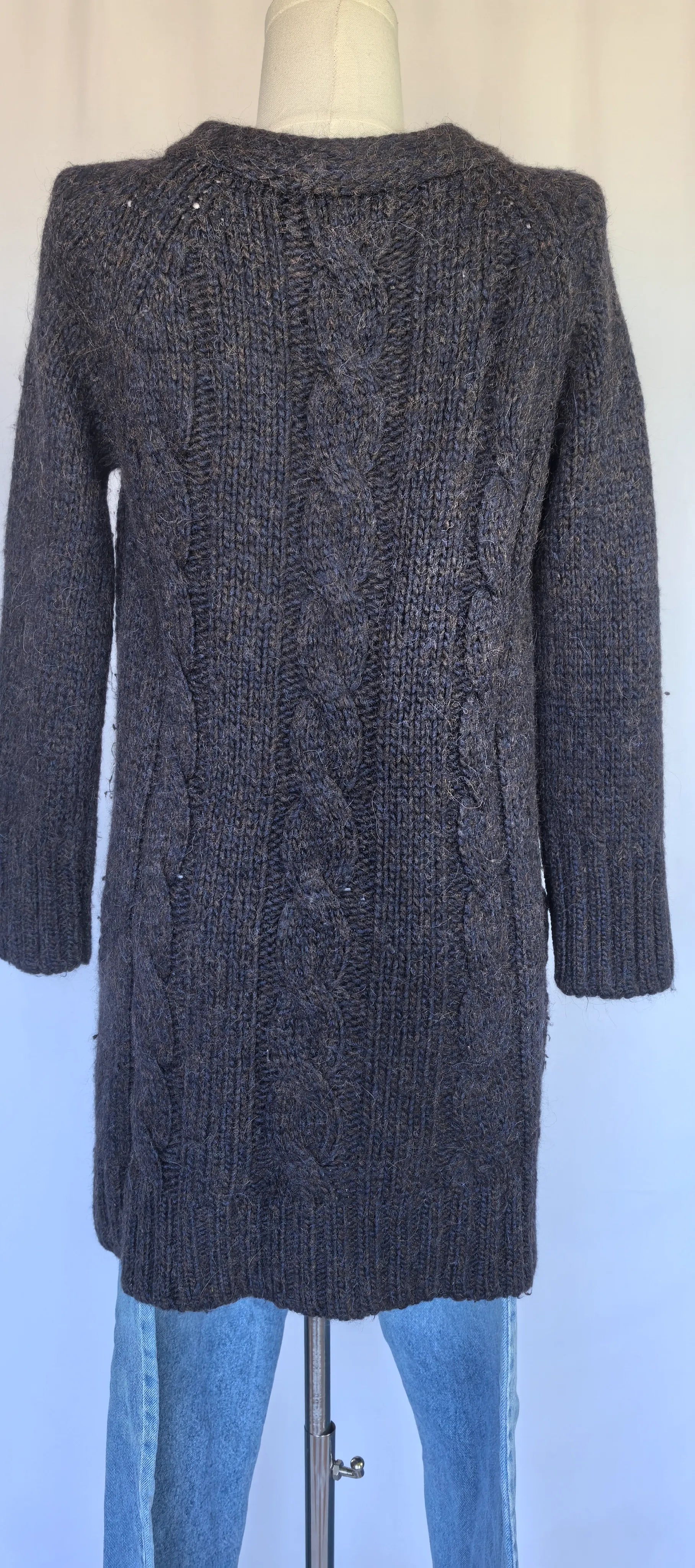 Pulover lung din lana -Martinique -S