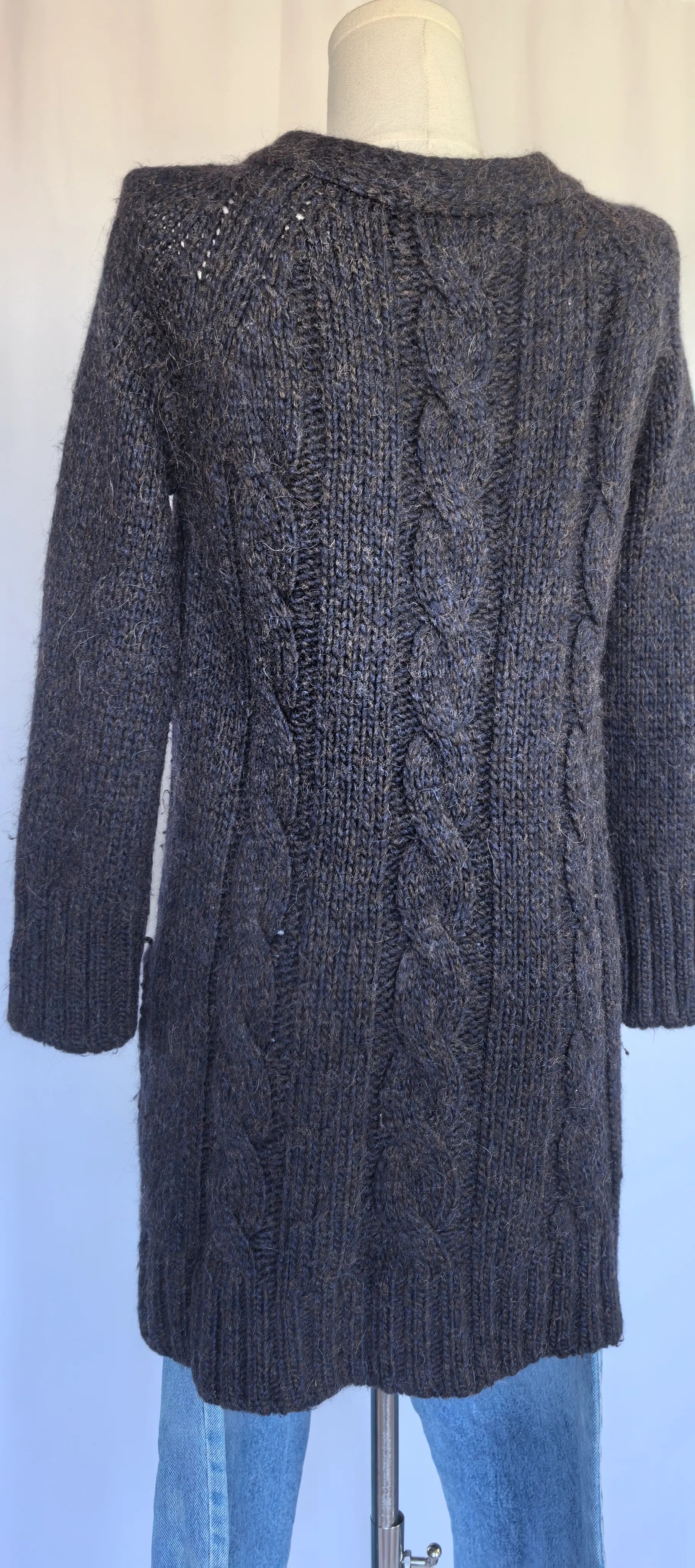 Pulover lung din lana -Martinique -S