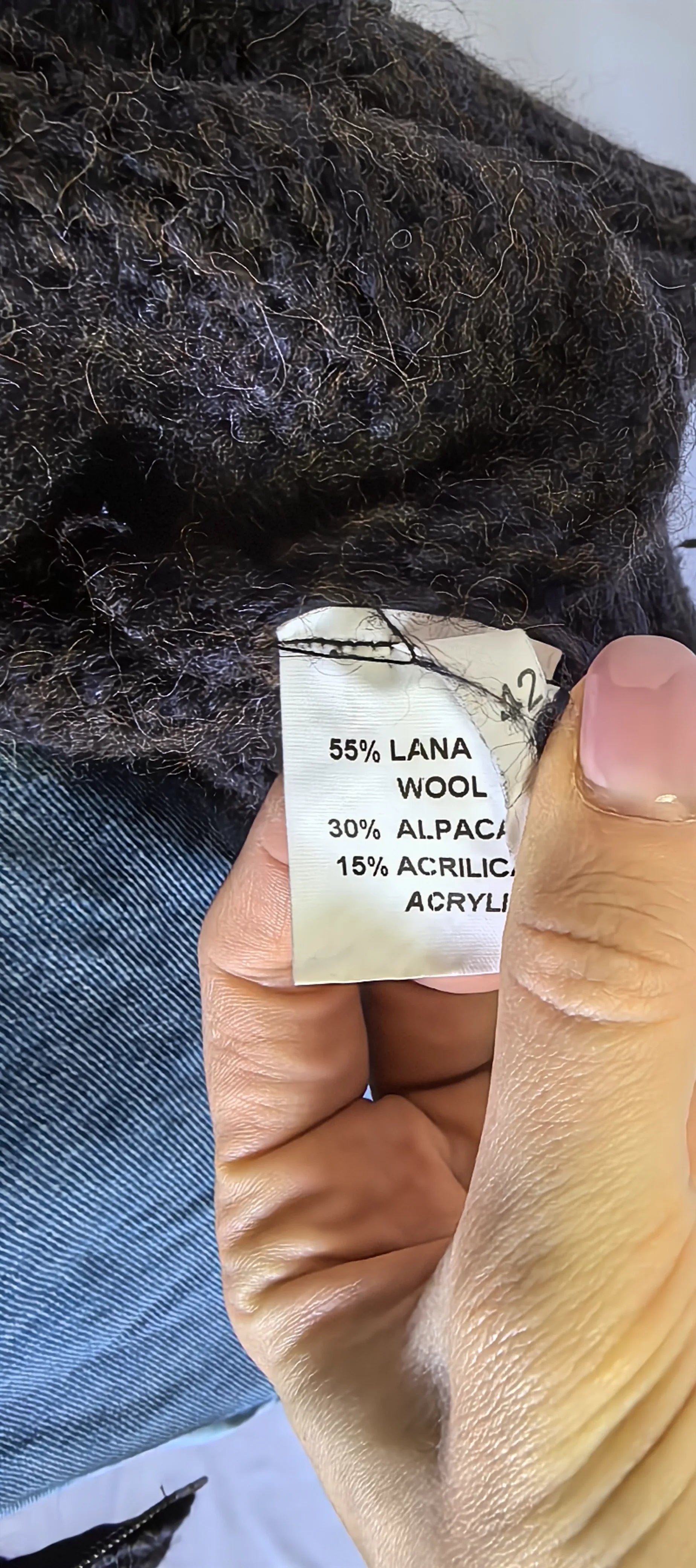 Pulover lung din lana -Martinique -S