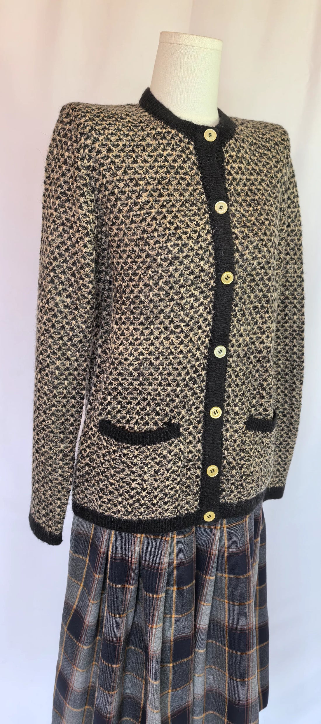 Cardigan din mohair si lana - Anna Sartorelli