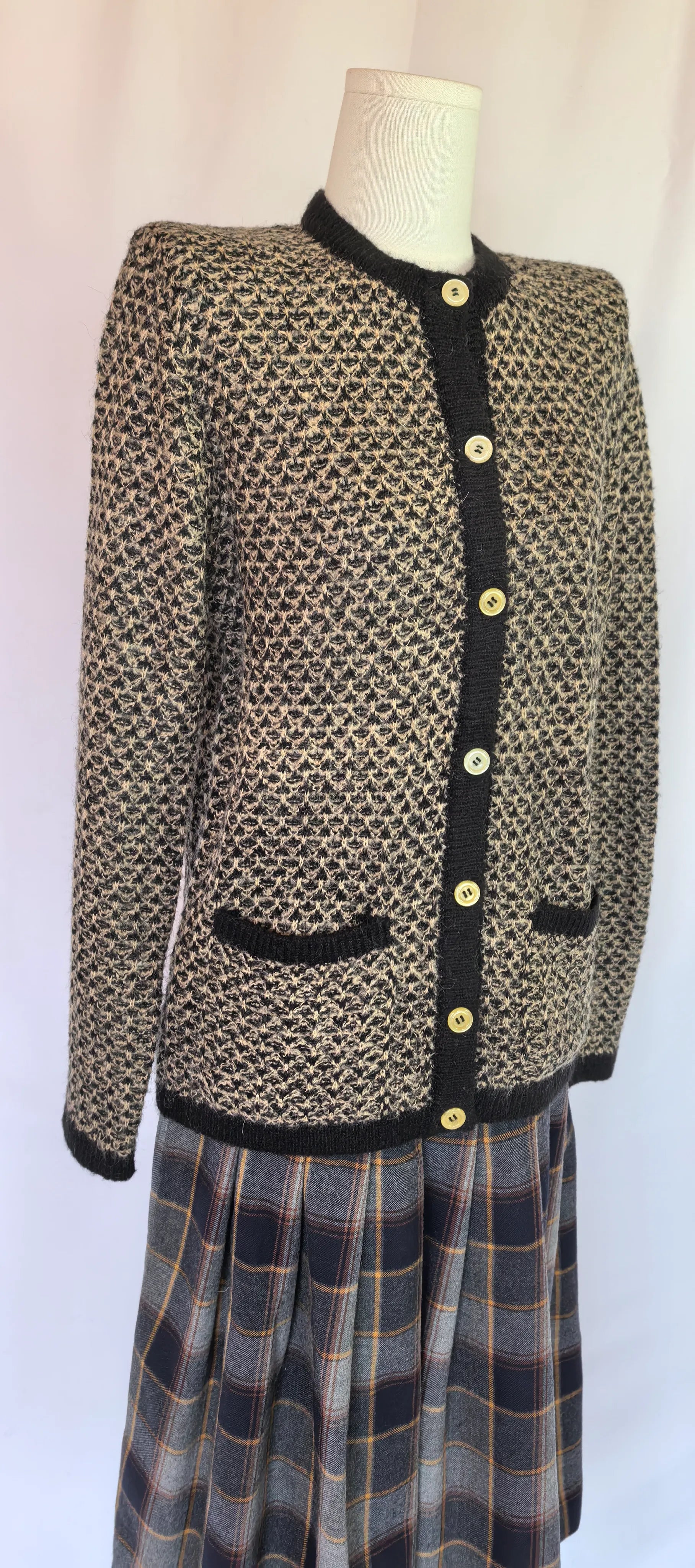 Cardigan din mohair si lana - Anna Sartorelli