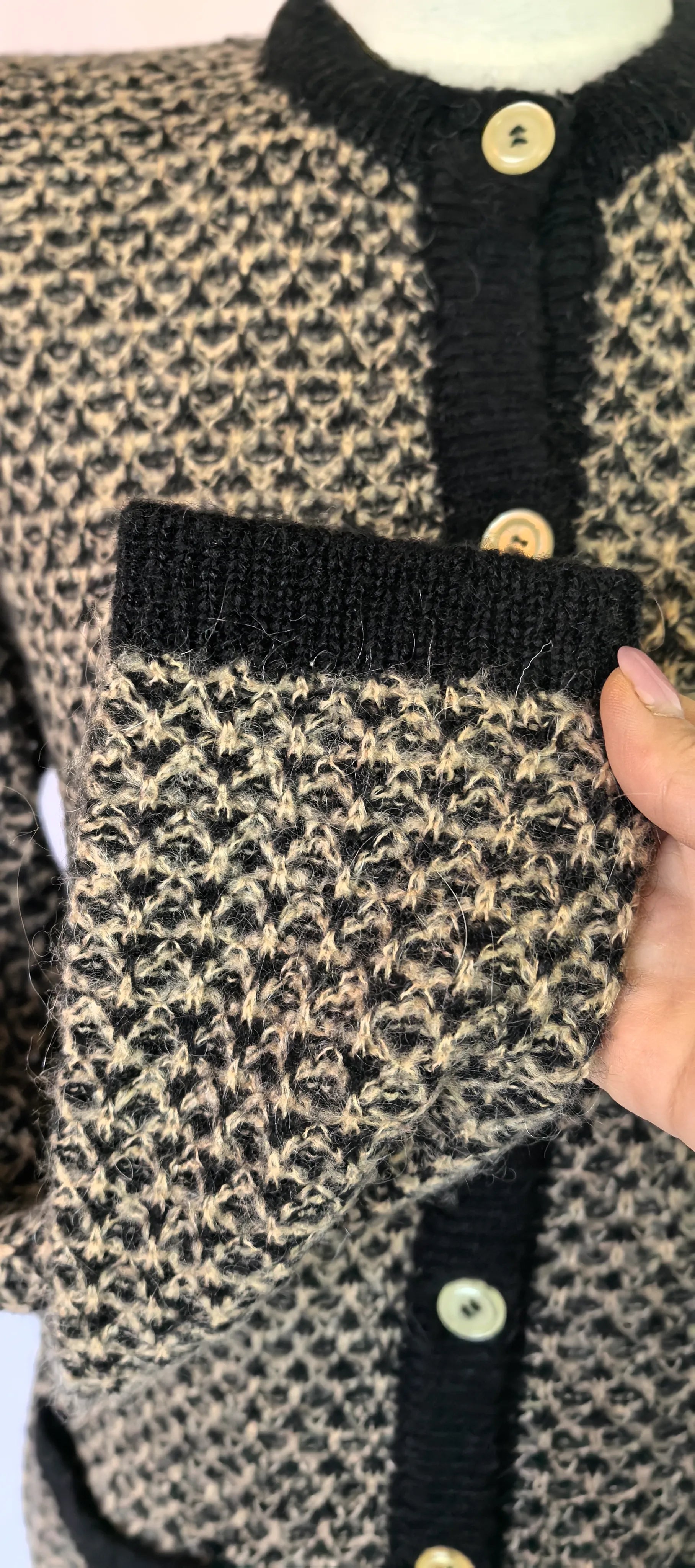 Cardigan din mohair si lana - Anna Sartorelli