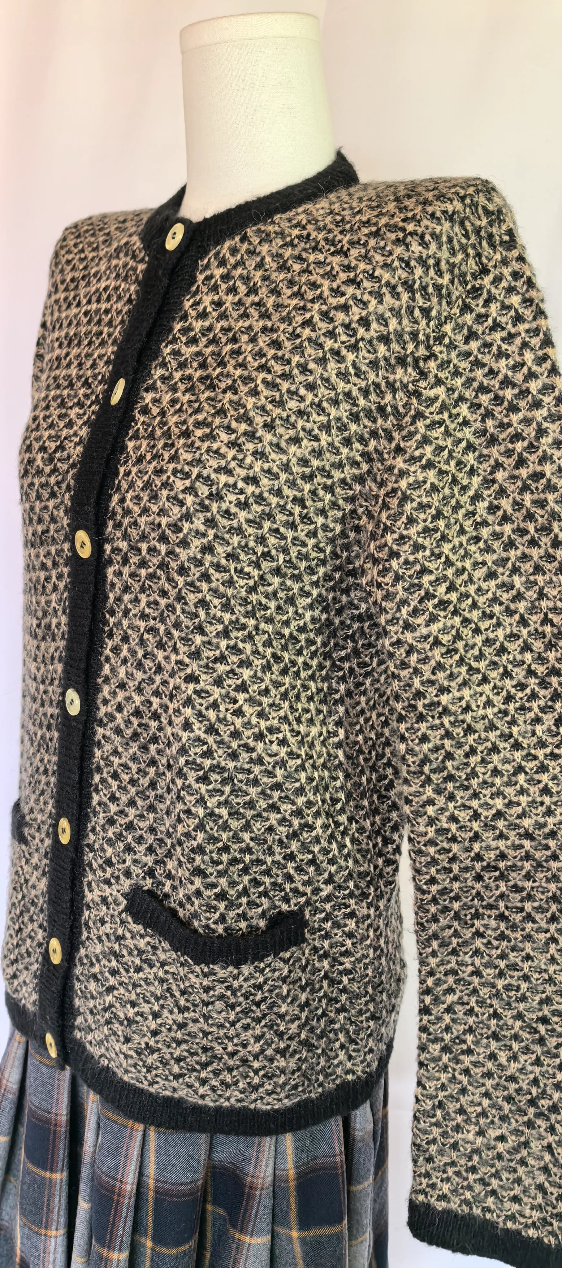 Cardigan din mohair si lana - Anna Sartorelli