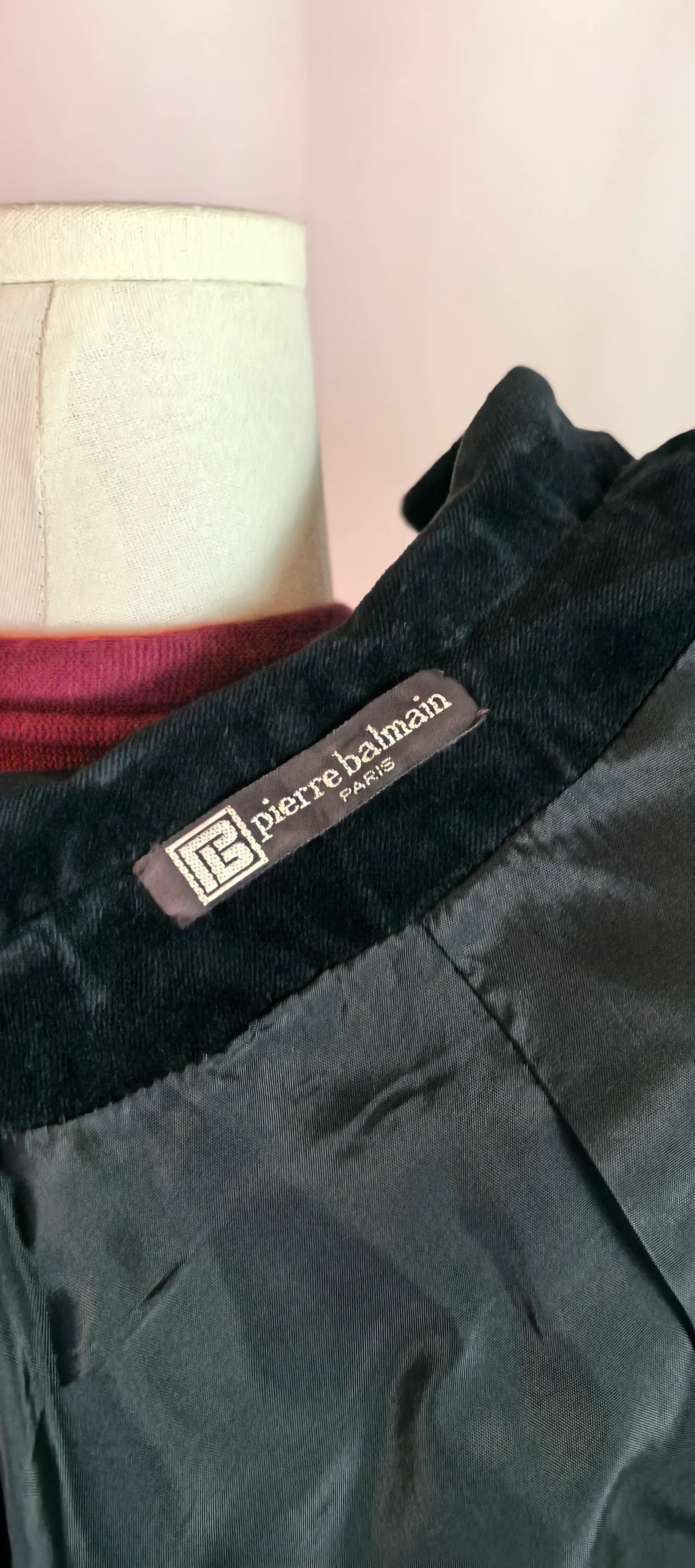 Sacou din catifea Balmain